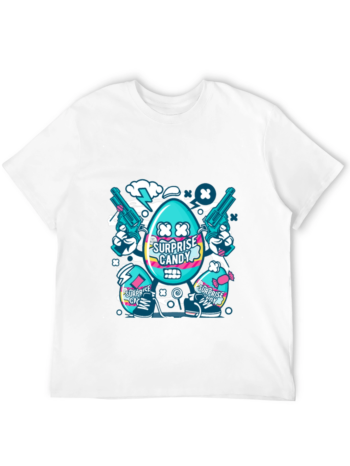 Surprise Candy Graphic T-Shirt - Funky Streetwear