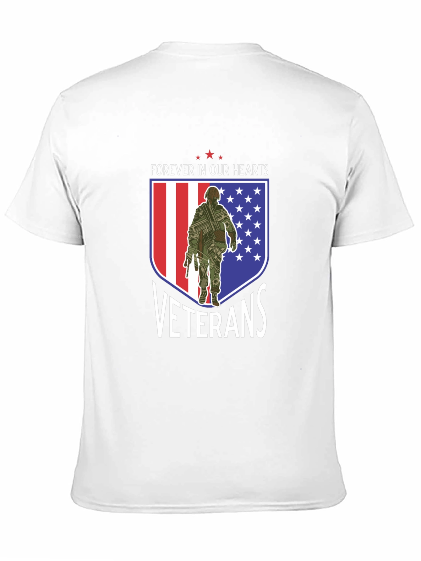 Veterans Forever In Our Hearts Graphic T-Shirt
