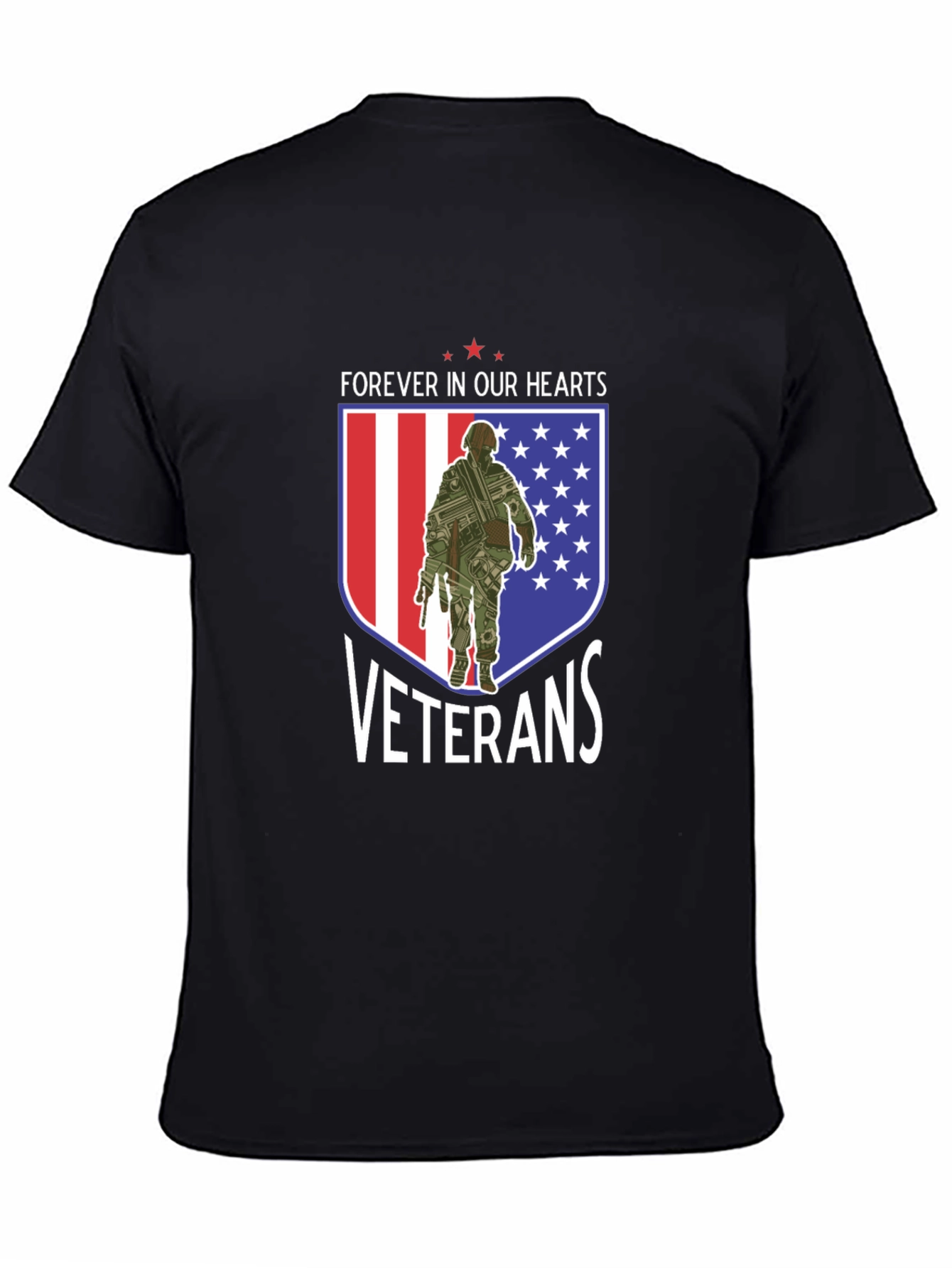 Veterans Forever In Our Hearts Graphic T-Shirt