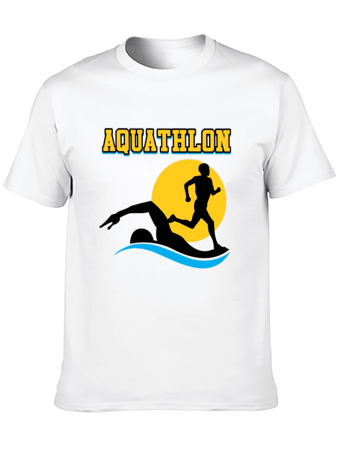 Aquathlon T-Shirt: Swim & Run Design