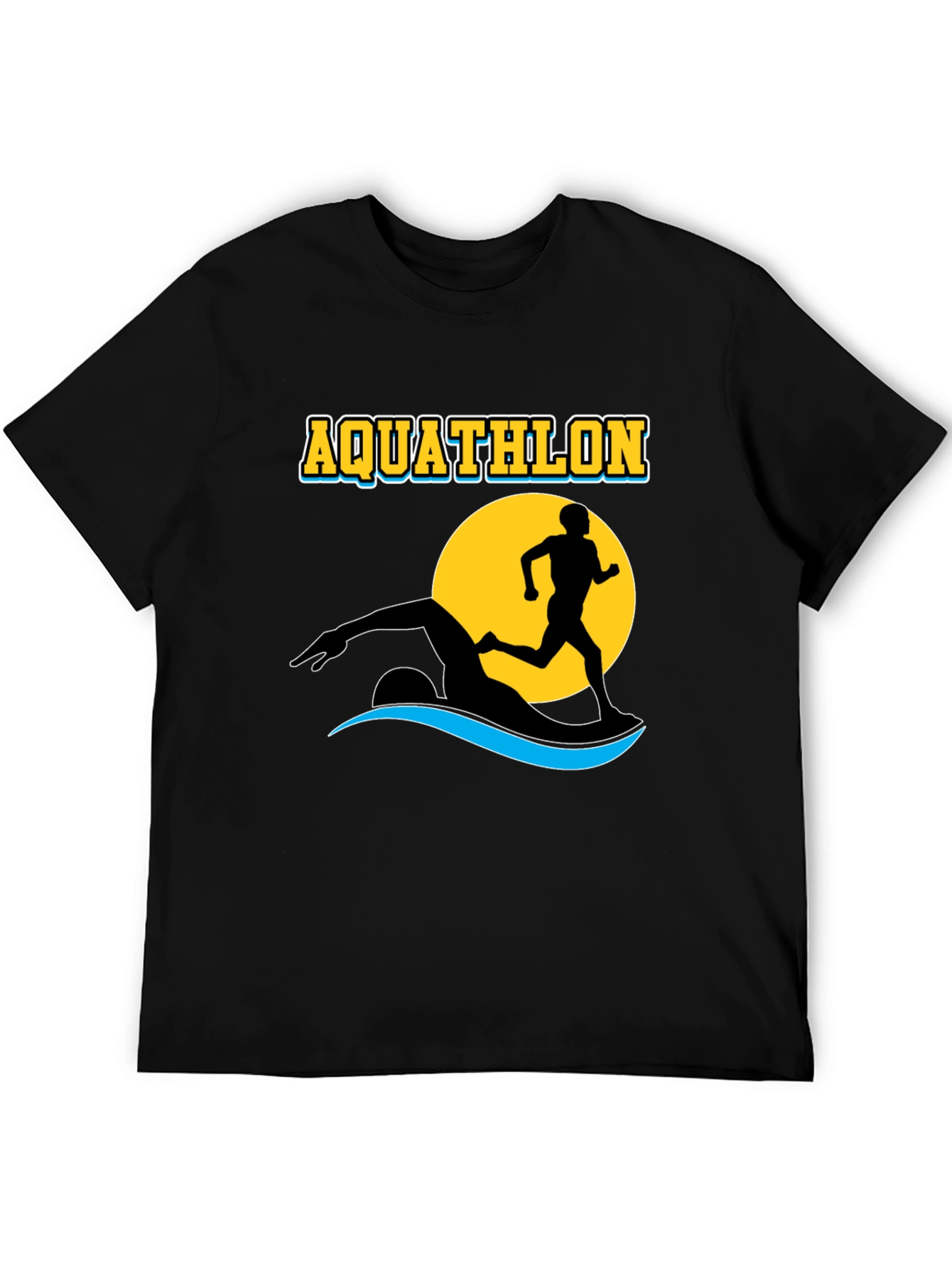 Aquathlon T-Shirt: Swim & Run Design