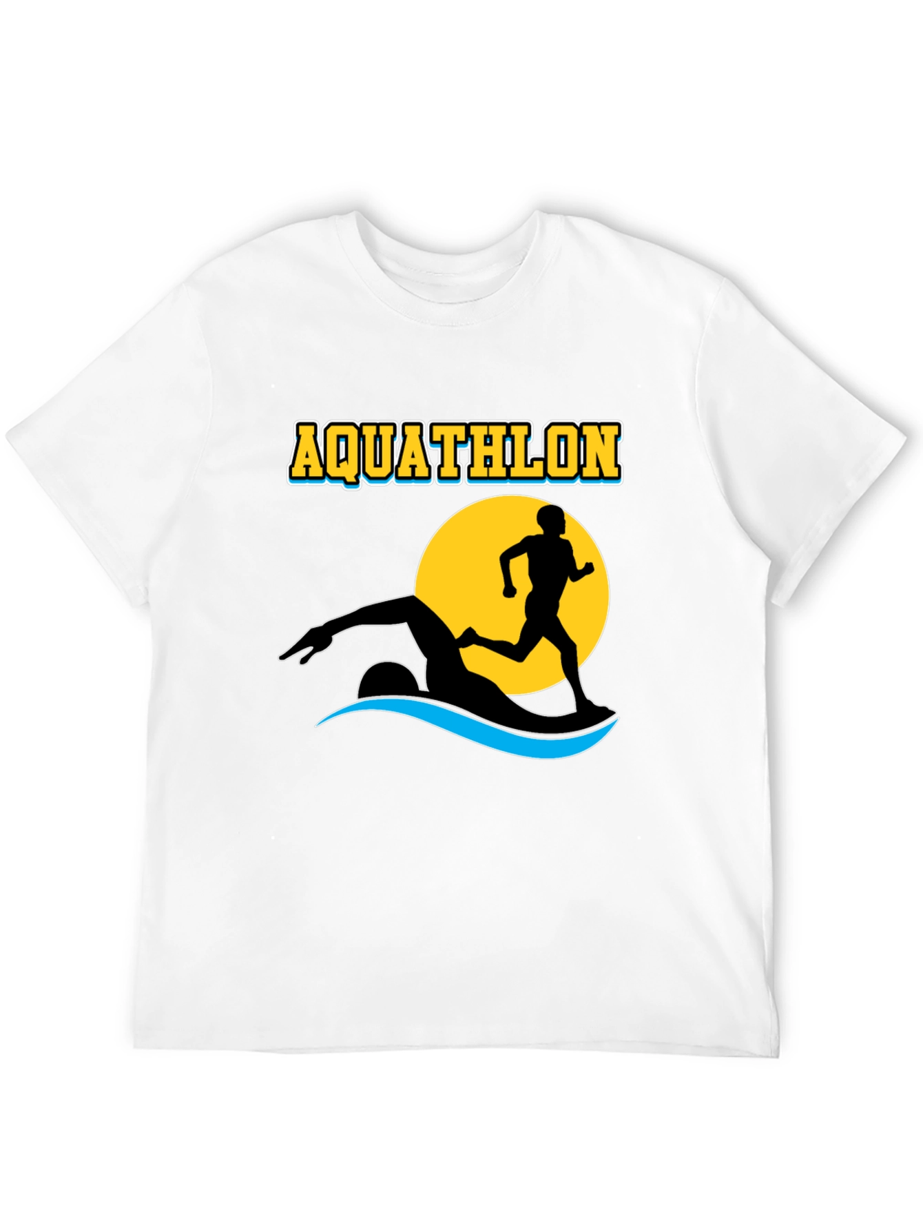 Aquathlon T-Shirt: Swim & Run Design