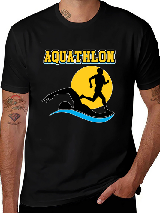 Aquathlon T-Shirt: Swim & Run Design