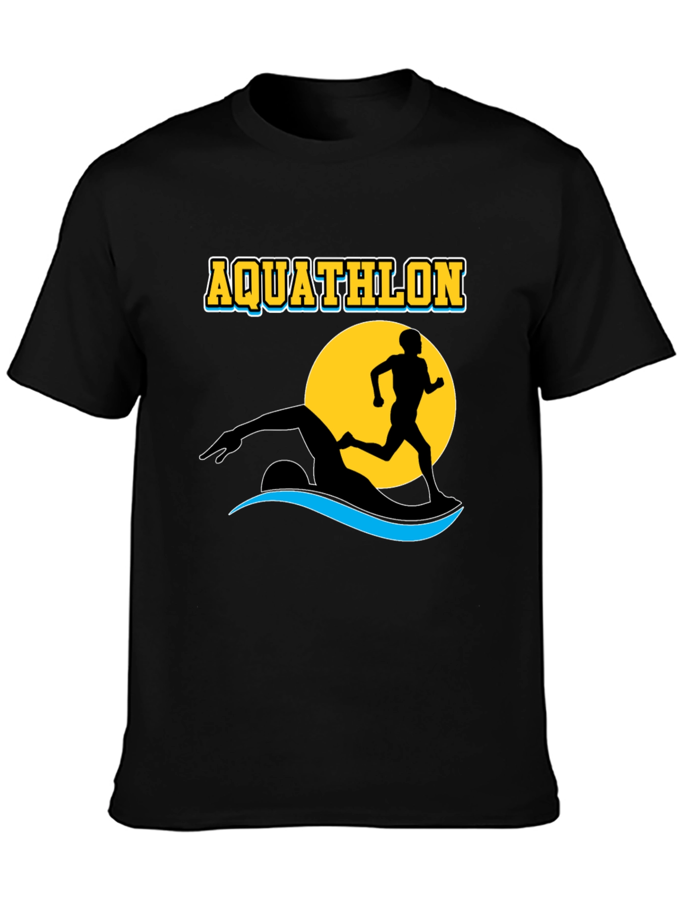 Aquathlon T-Shirt: Swim & Run Design