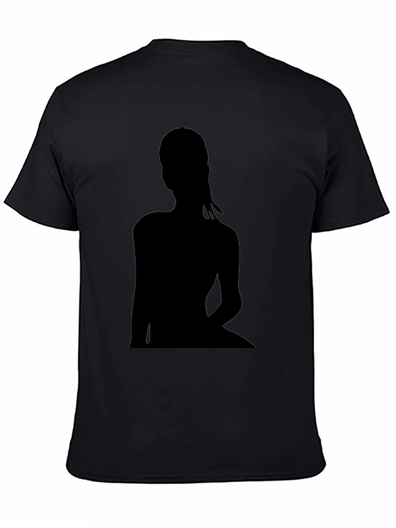 Silhouette Graphic Black Tee