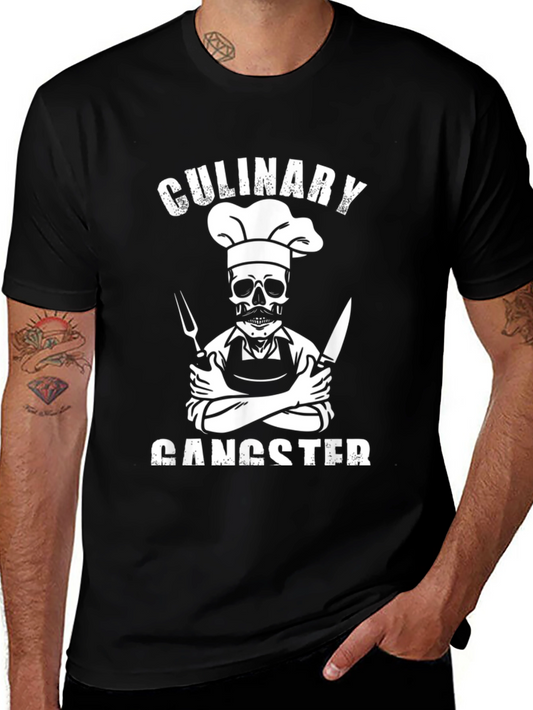 Culinary Gangster T-Shirt - Chef Skull Tee