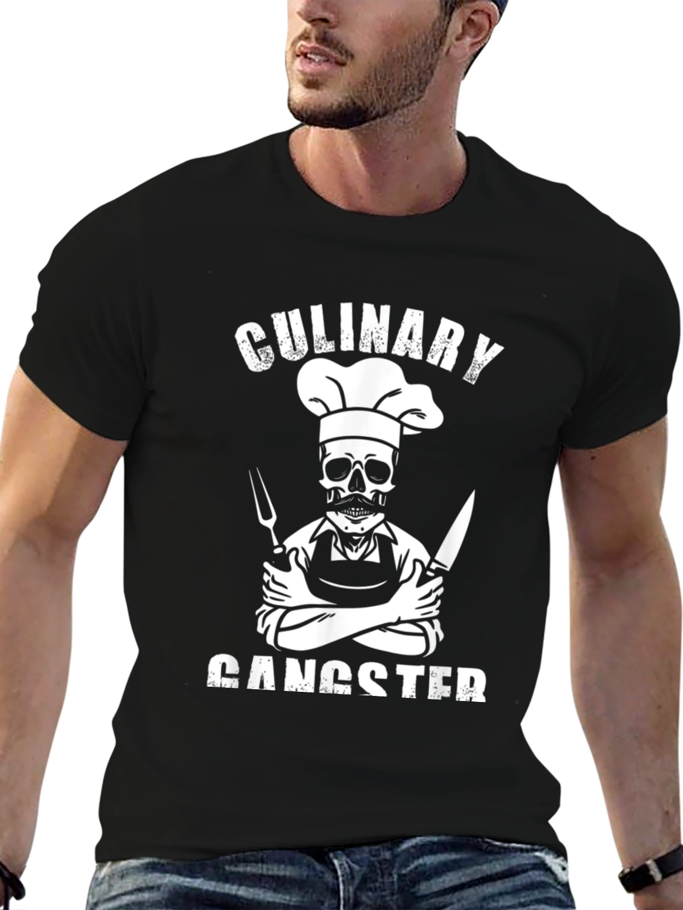Culinary Gangster T-Shirt - Chef Skull Tee