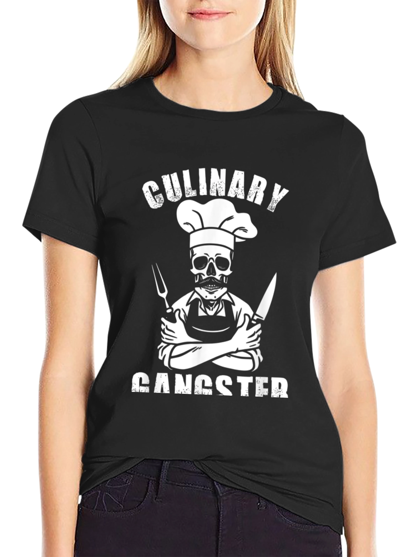Culinary Gangster T-Shirt - Chef Skull Tee