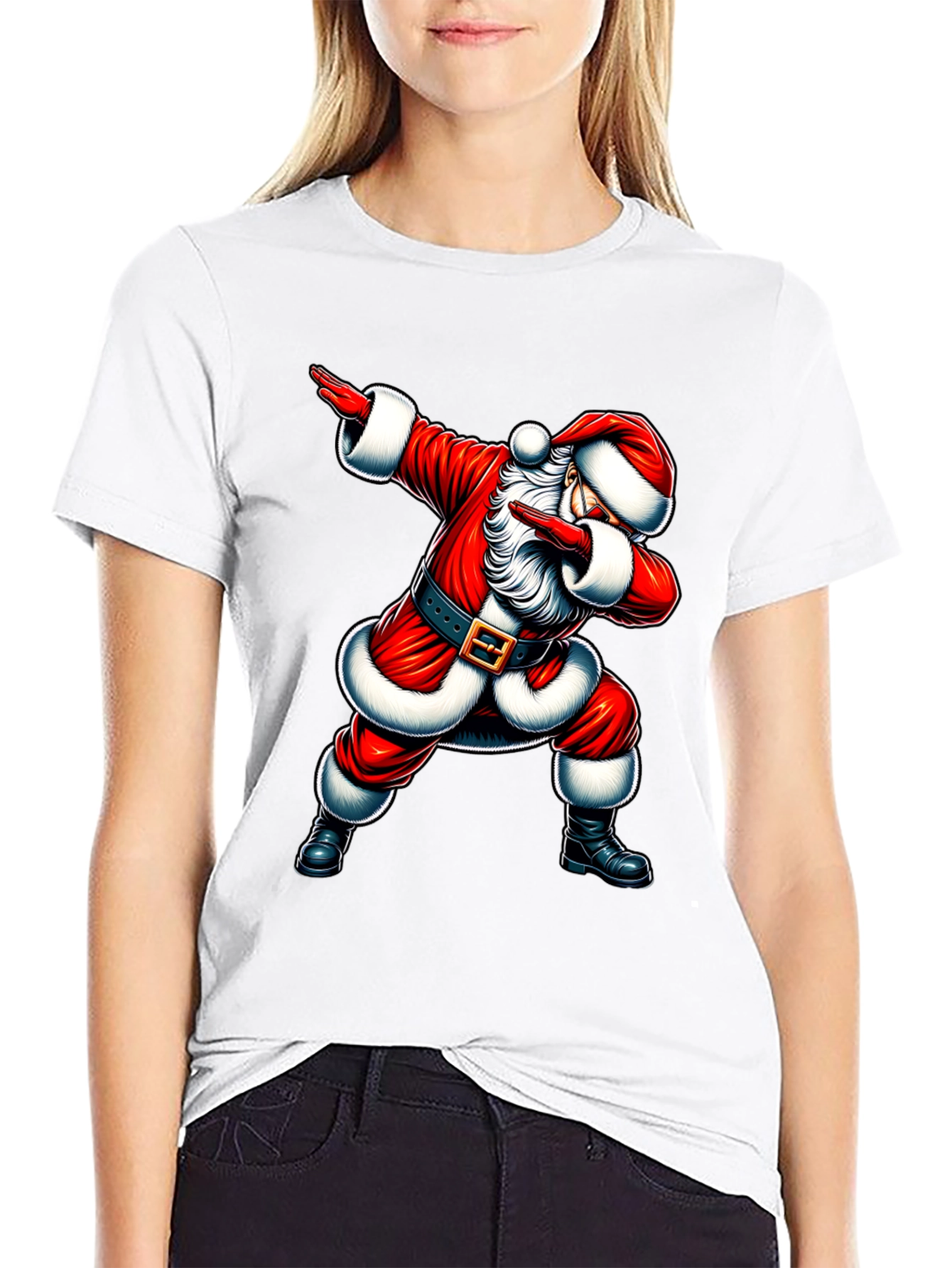 Santa Dabbing Graphic Tee