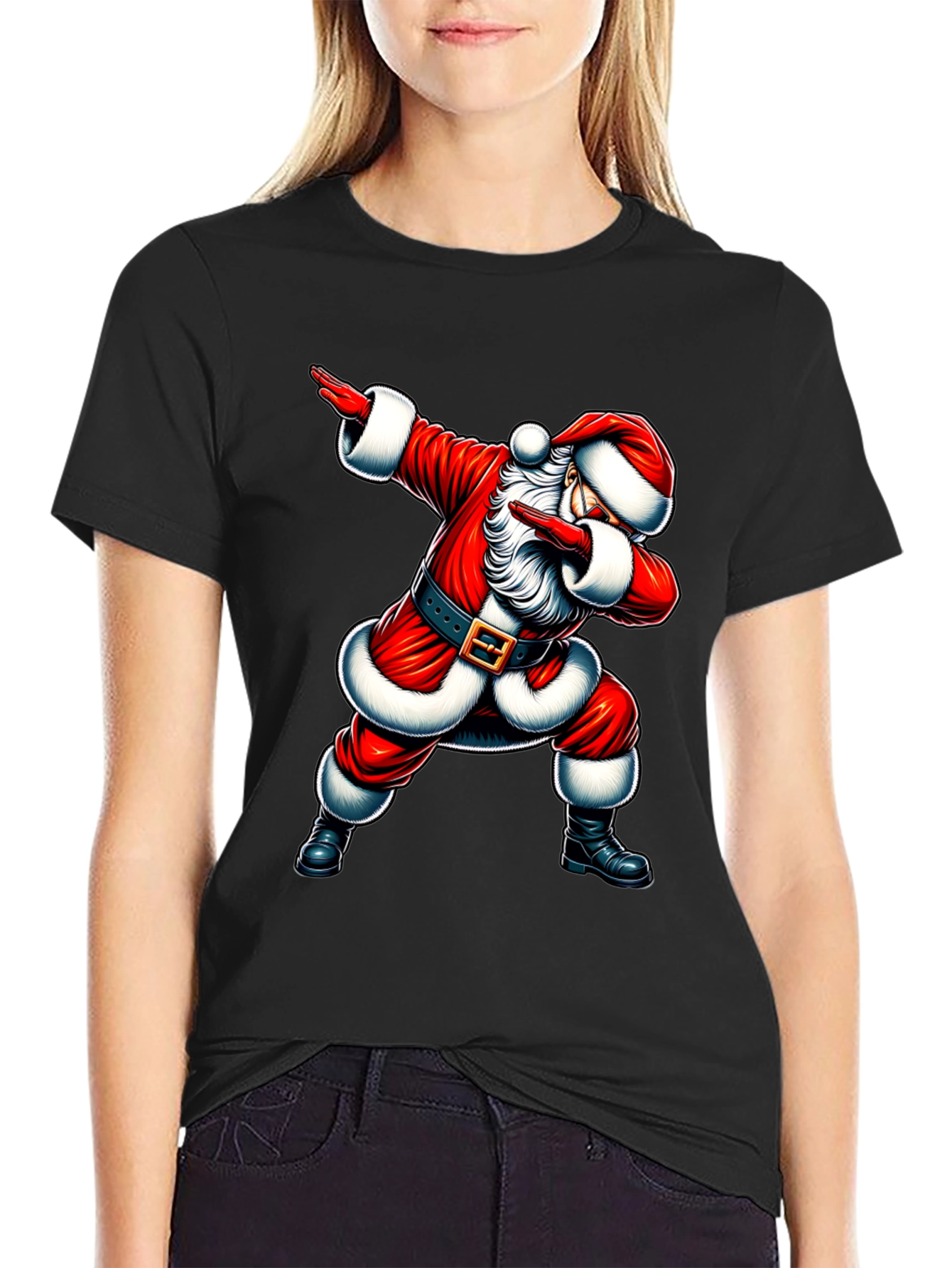 Santa Dabbing Graphic Tee