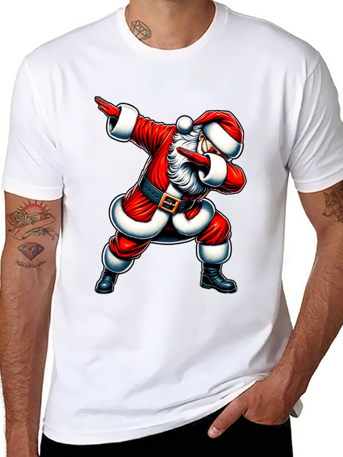 Santa Dabbing Graphic Tee