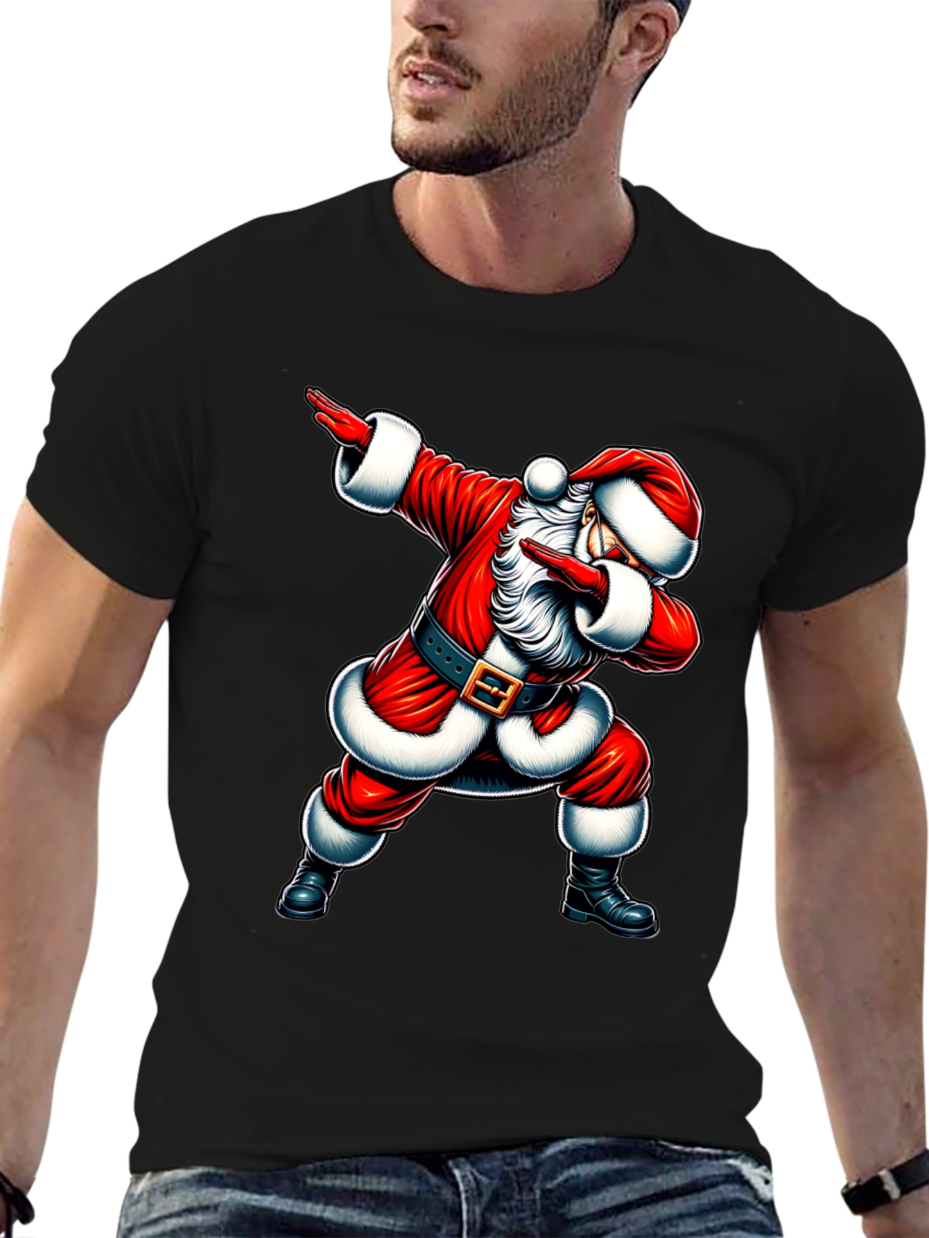 Santa Dabbing Graphic Tee