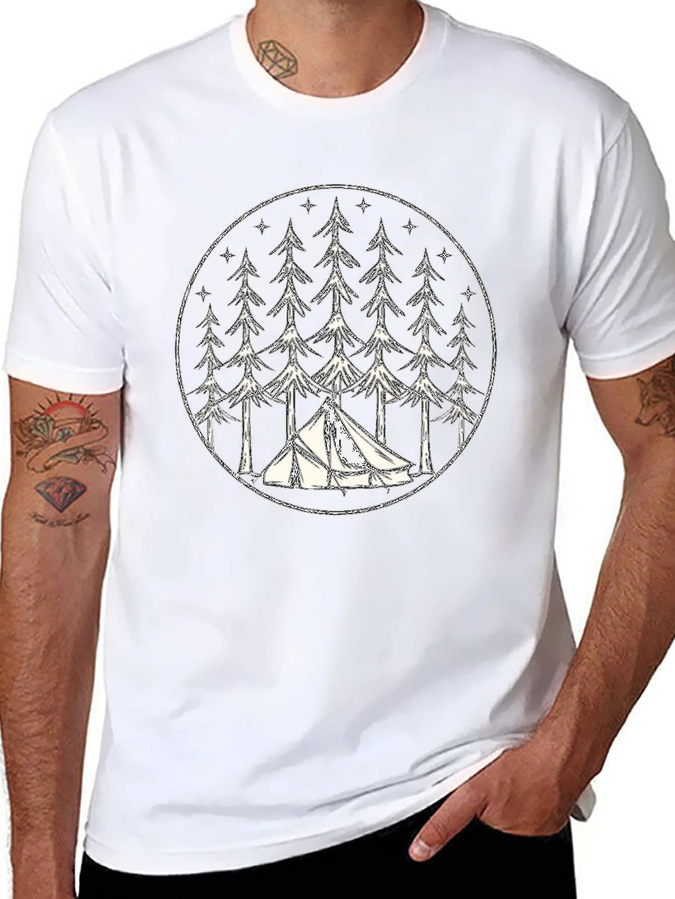 Camping Forest Tee - Adventure Awaits!