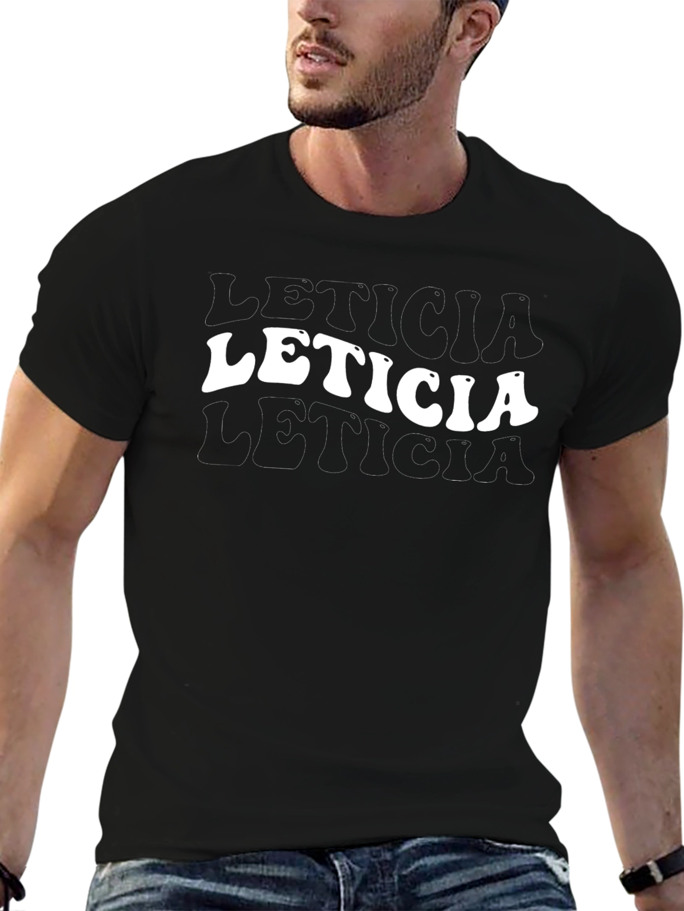 Retro Leticia Name T-Shirt
