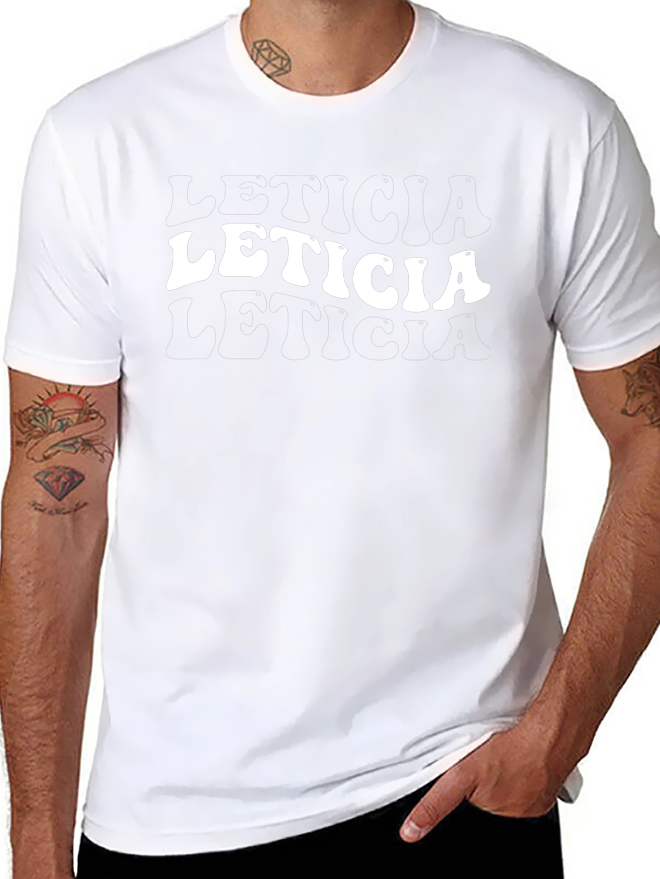 Retro Leticia Name T-Shirt
