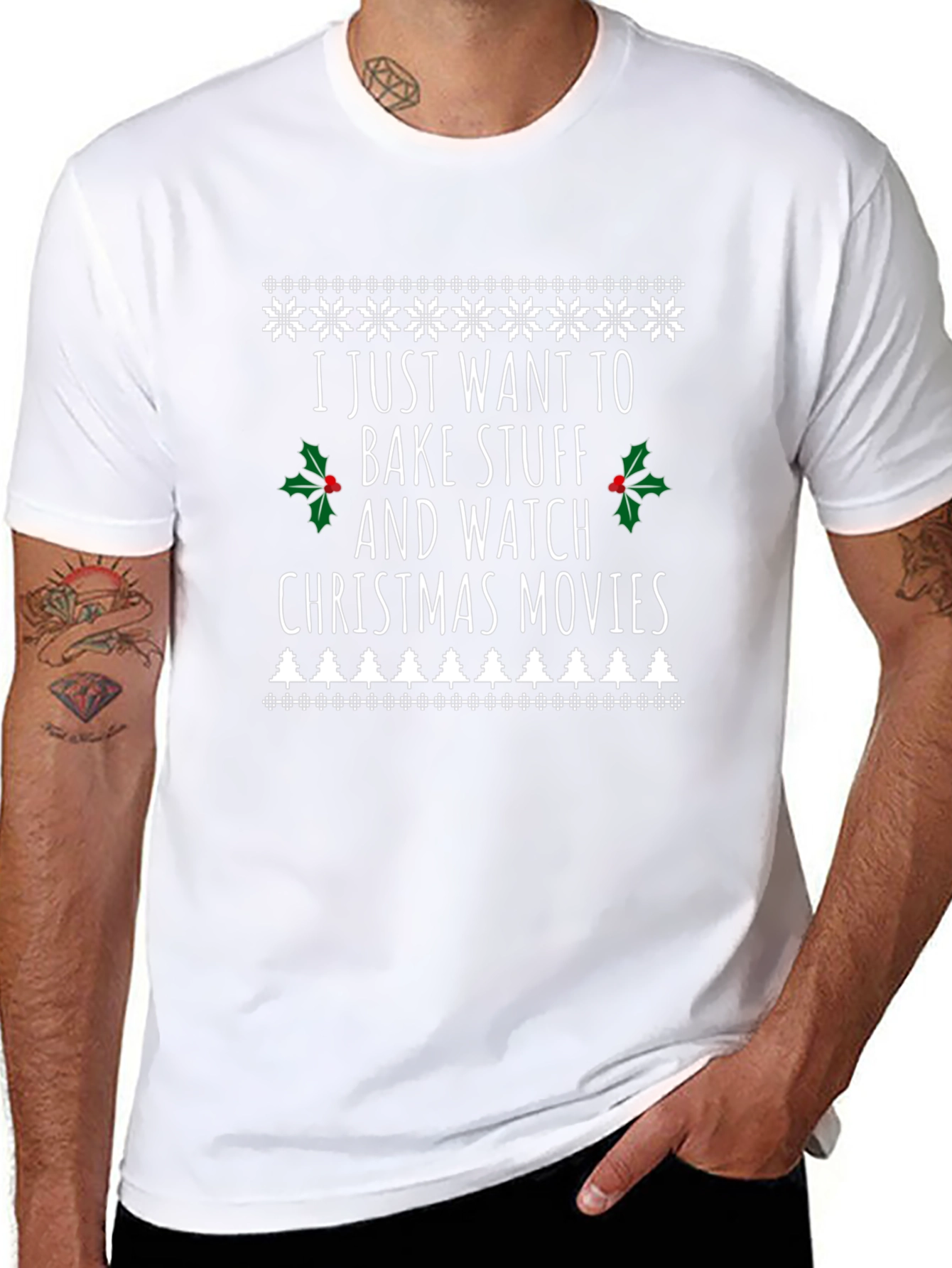 Bake Stuff & Watch Christmas Movies T-Shirt
