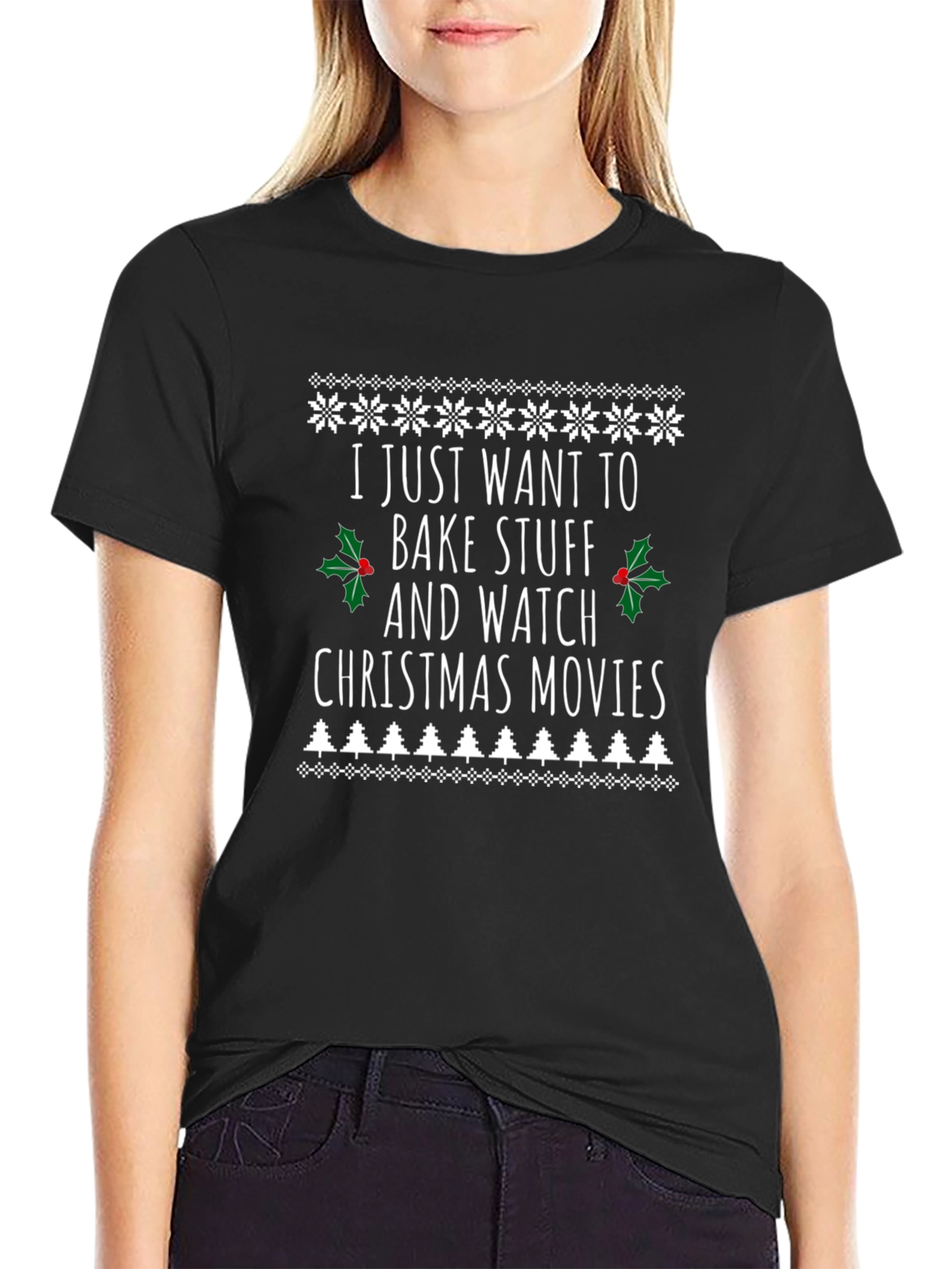Bake Stuff & Watch Christmas Movies T-Shirt