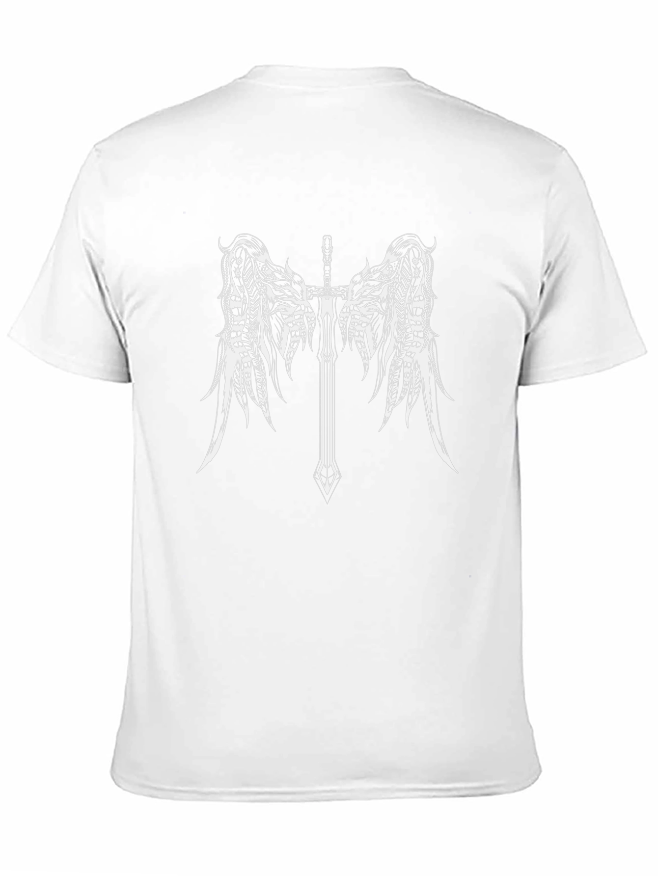 Sword and Wings Graphic Black T-Shirt