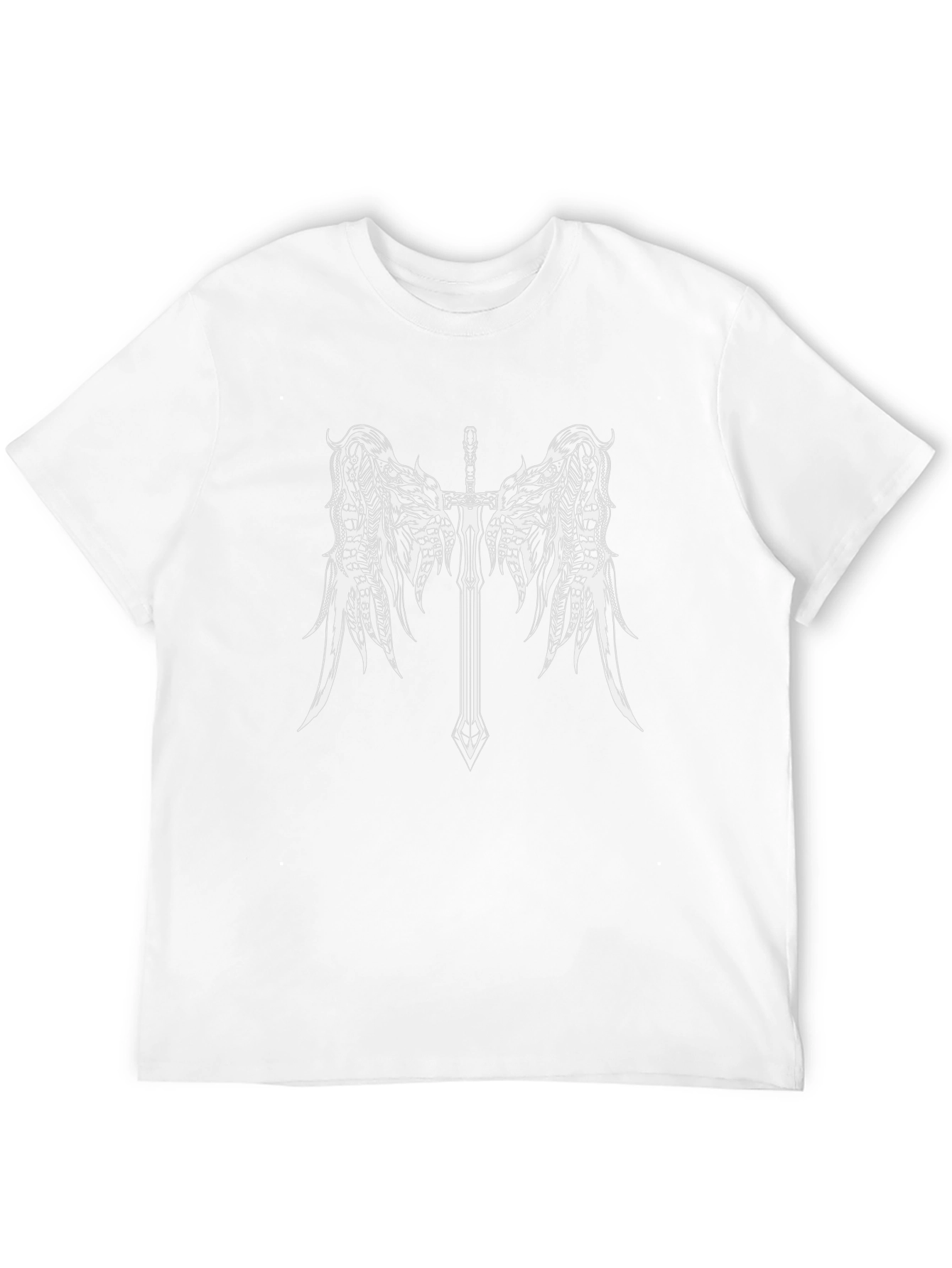 Sword and Wings Graphic Black T-Shirt