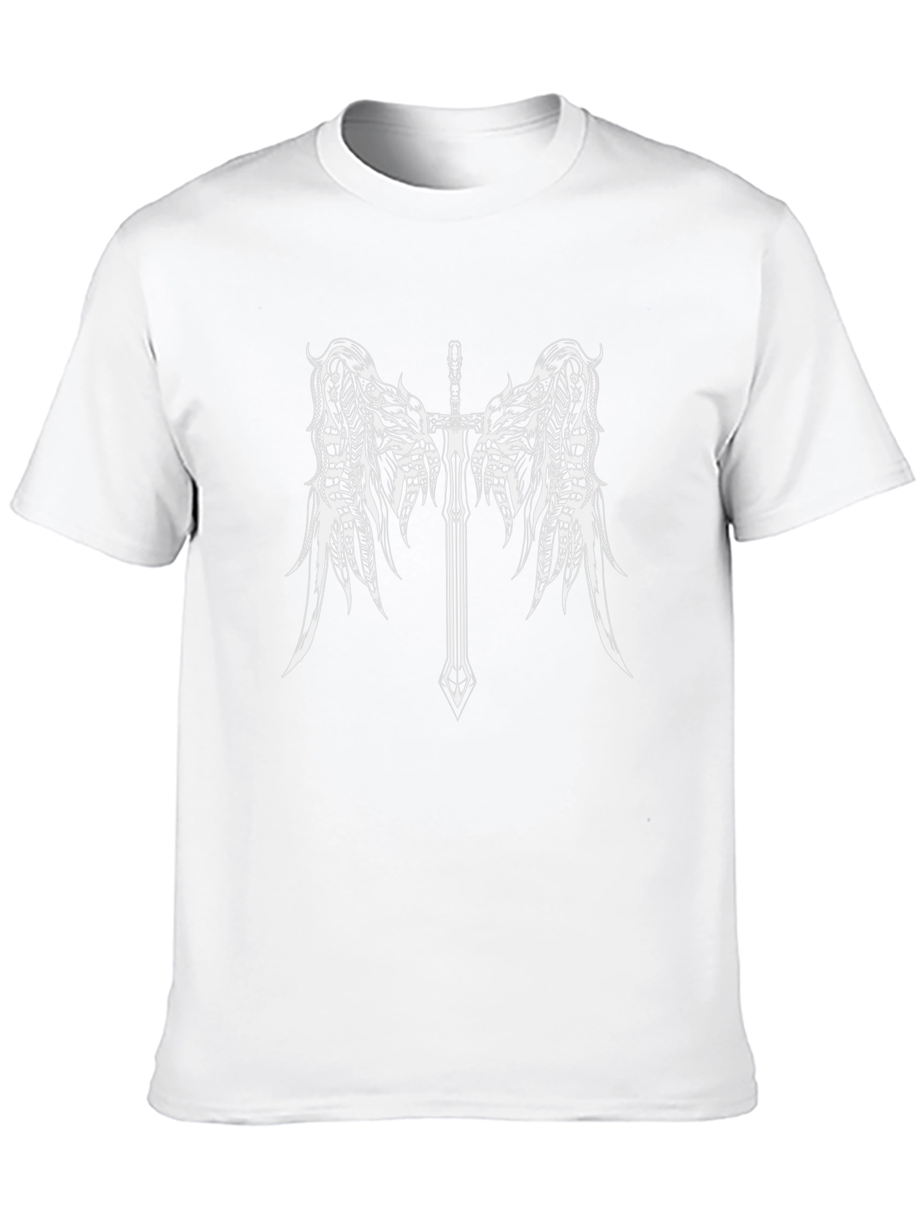 Sword and Wings Graphic Black T-Shirt