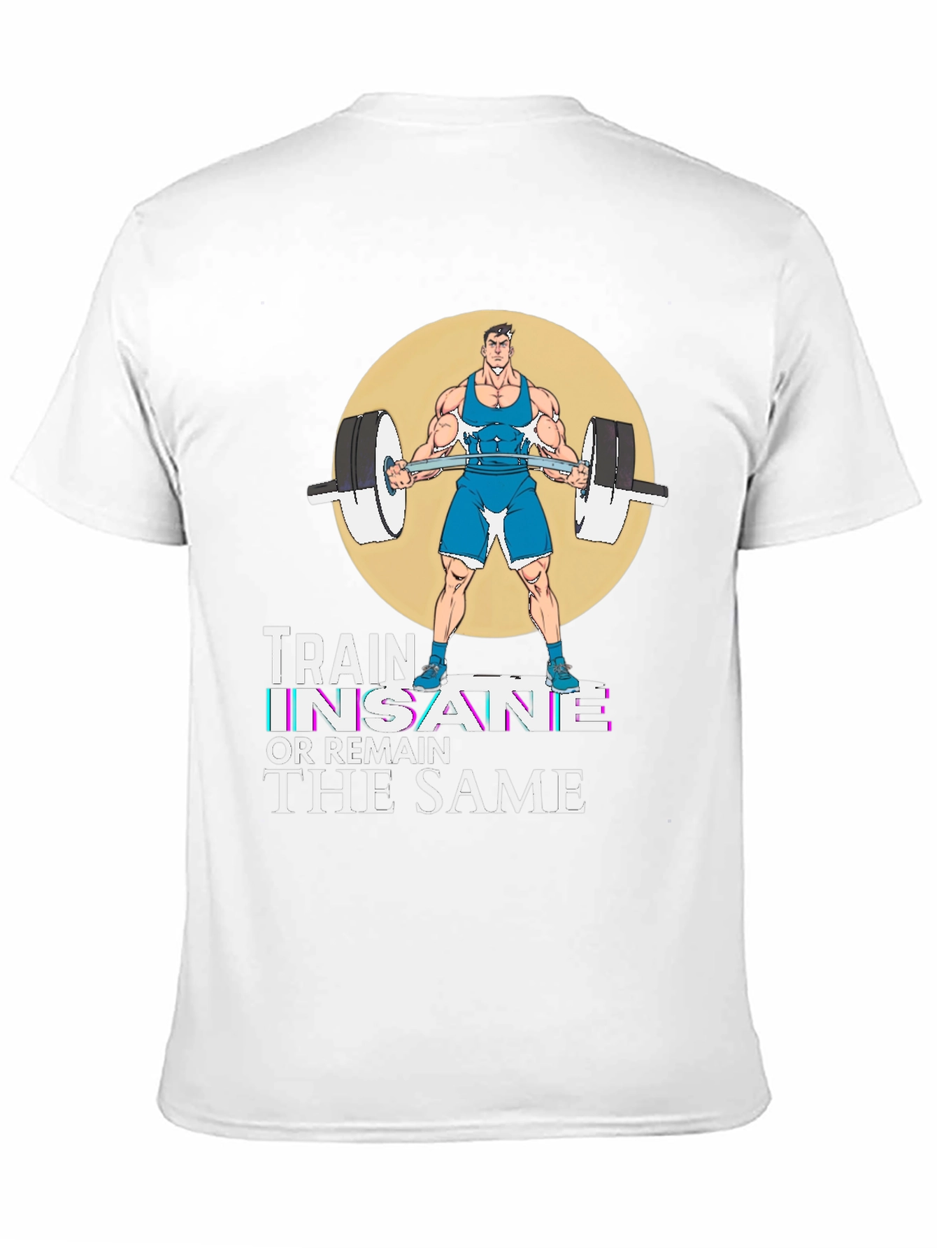 Train Insane Graphic T-Shirt - Workout Motivation Tee