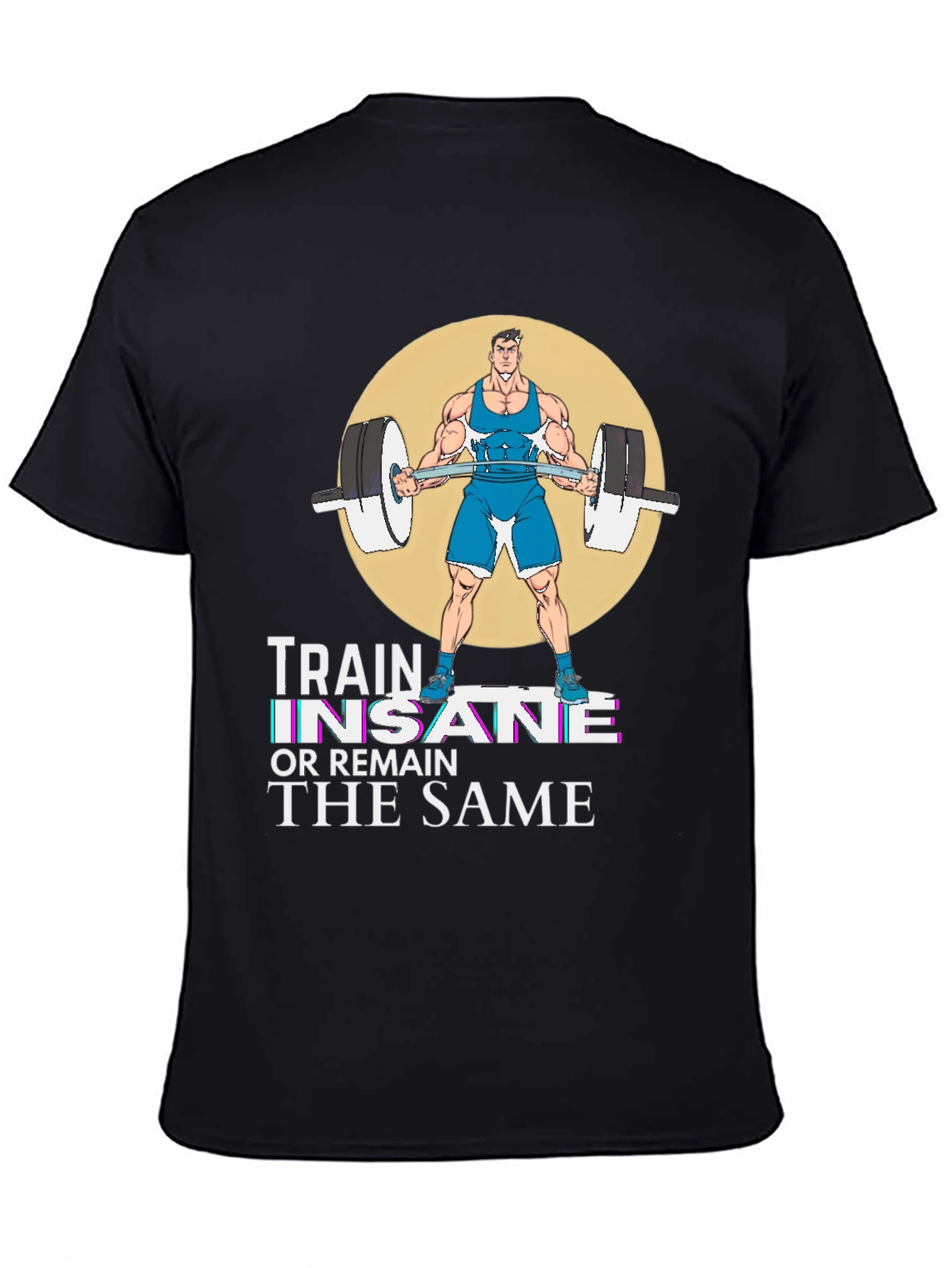Train Insane Graphic T-Shirt - Workout Motivation Tee