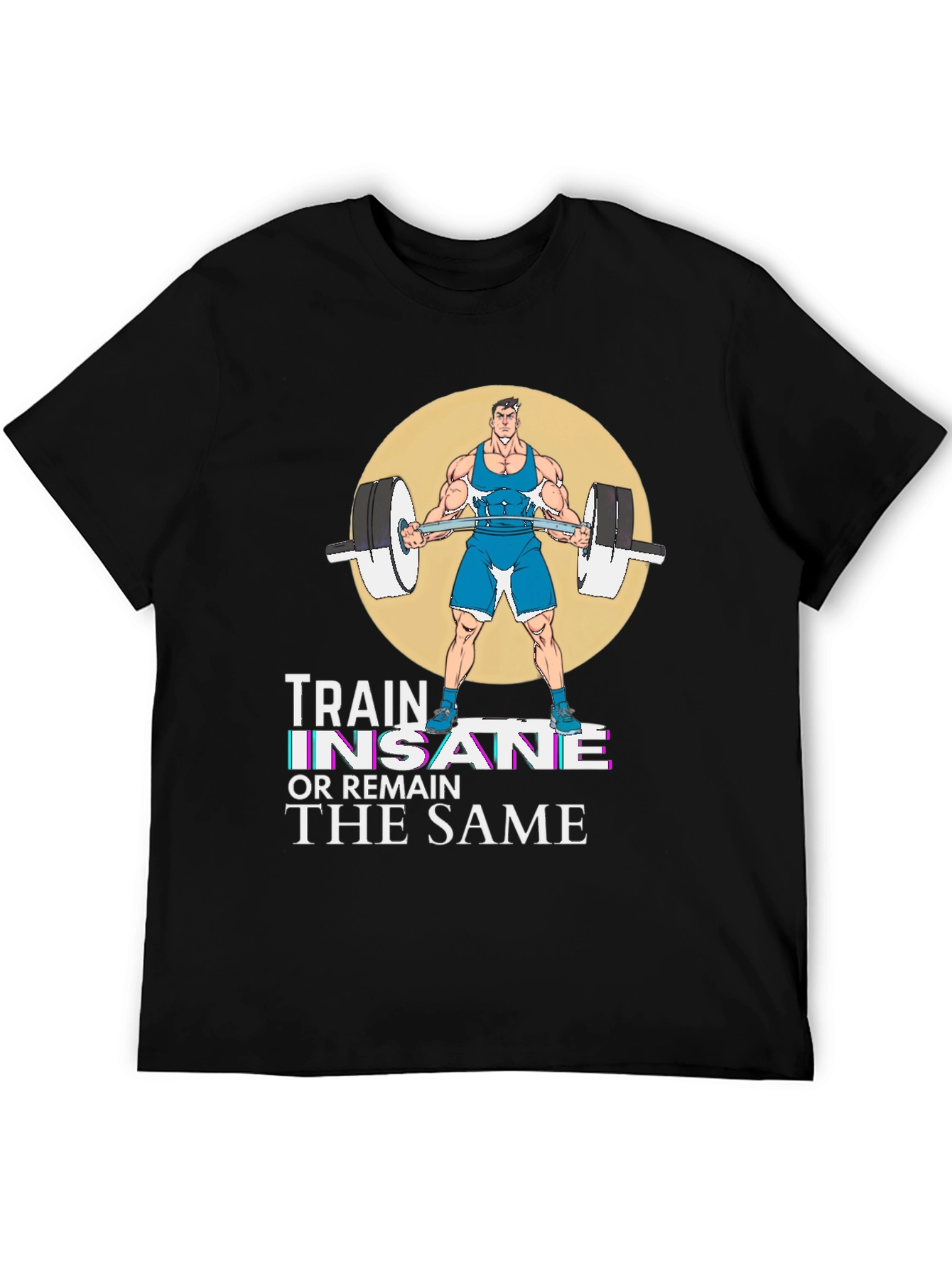 Train Insane Graphic T-Shirt - Workout Motivation Tee