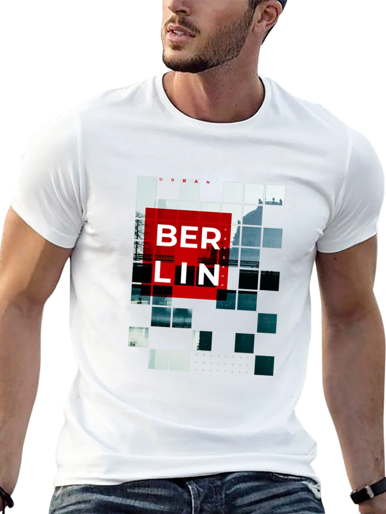 Berlin Urban Graphic Tee - Modern Cityscape Shirt