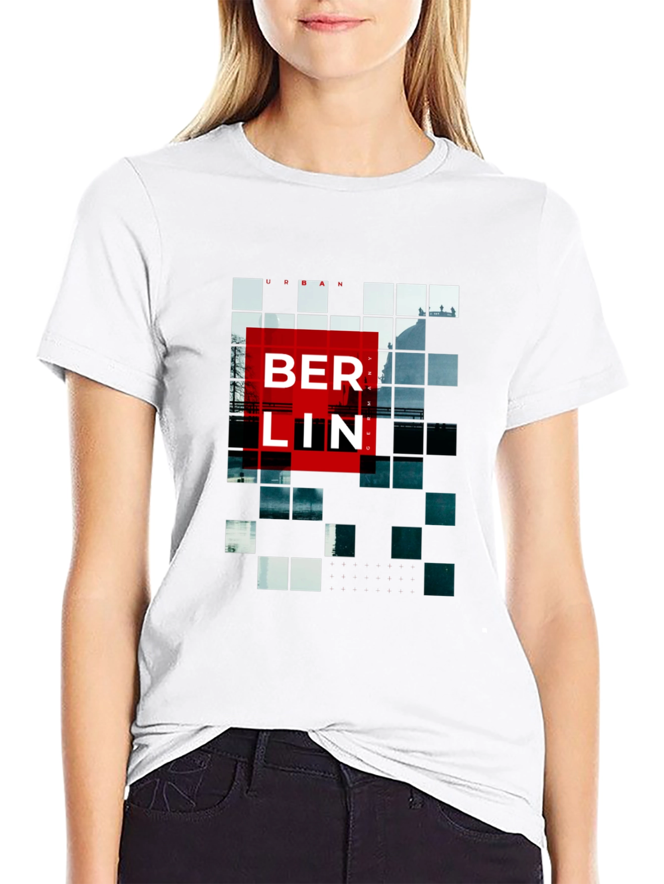 Berlin Urban Graphic Tee - Modern Cityscape Shirt