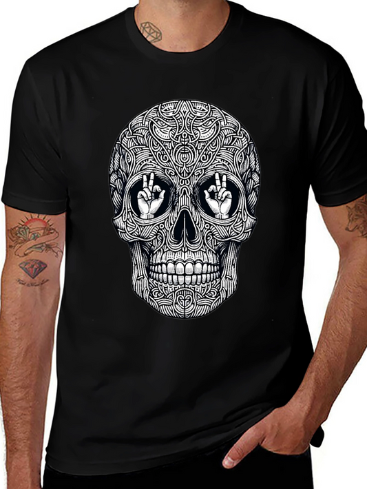 Skull Graphic Tee - Peace & Style
