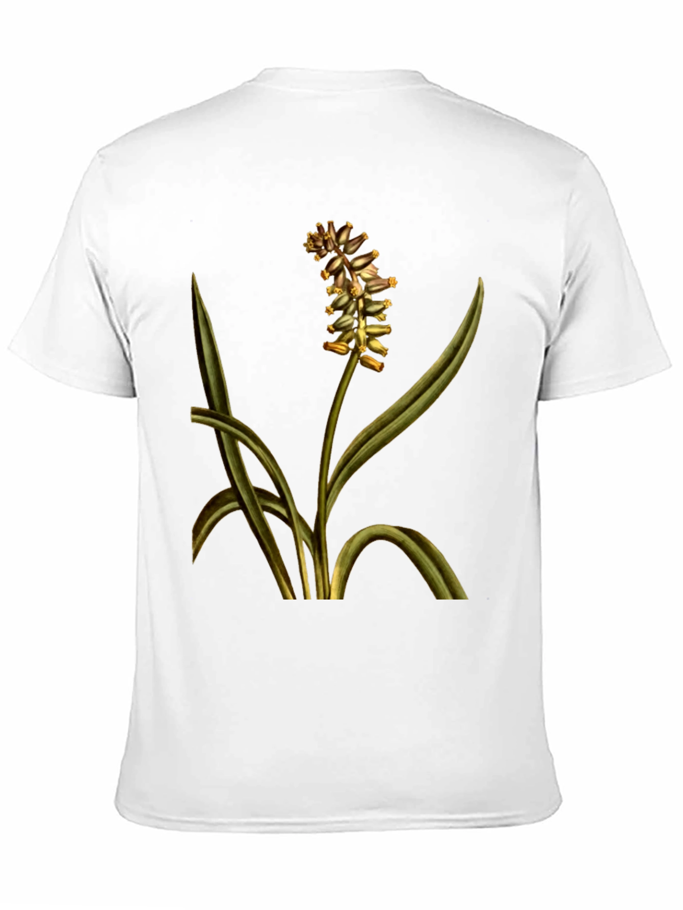 Botanical Floral Print T-Shirt - Black