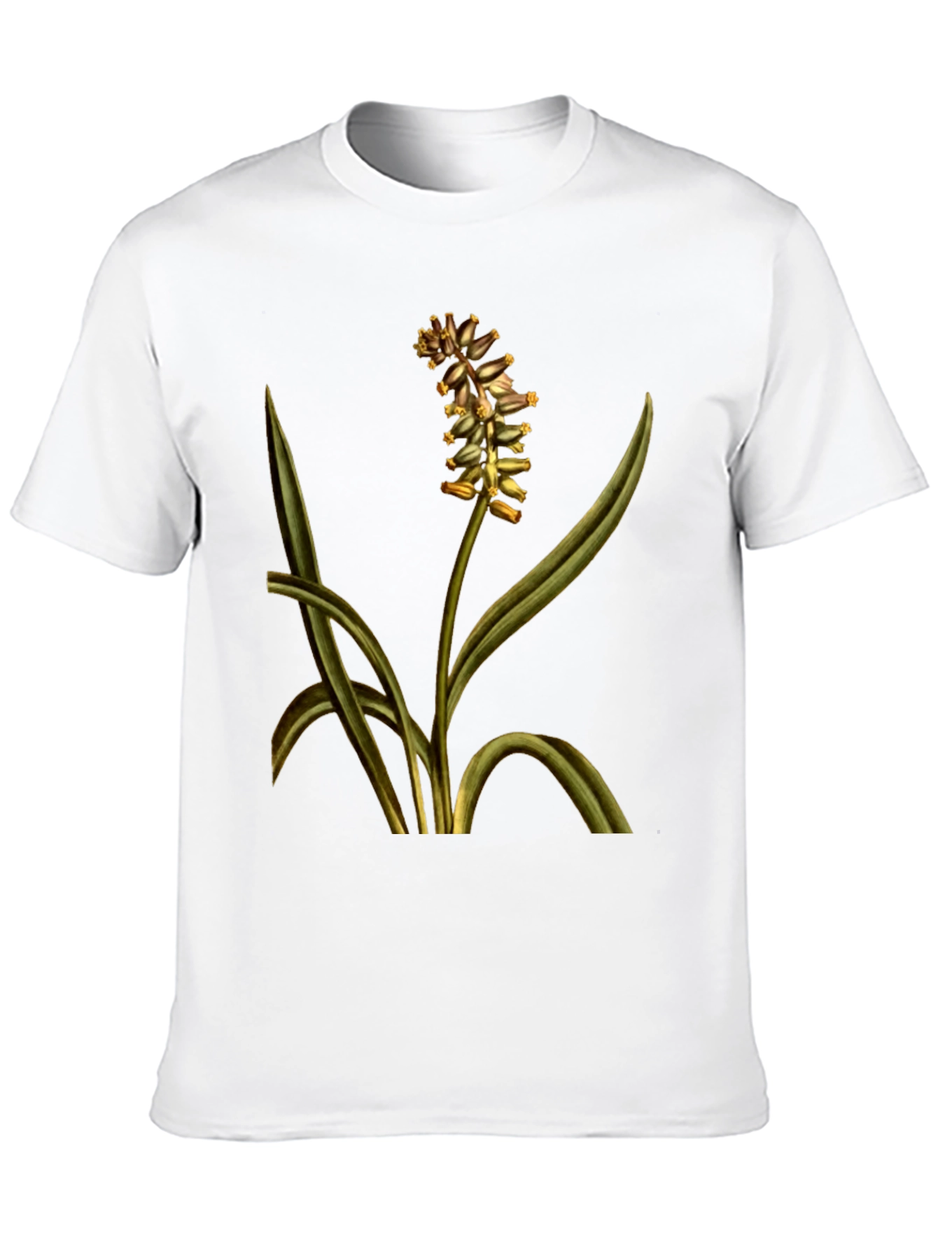Botanical Floral Print T-Shirt - Black