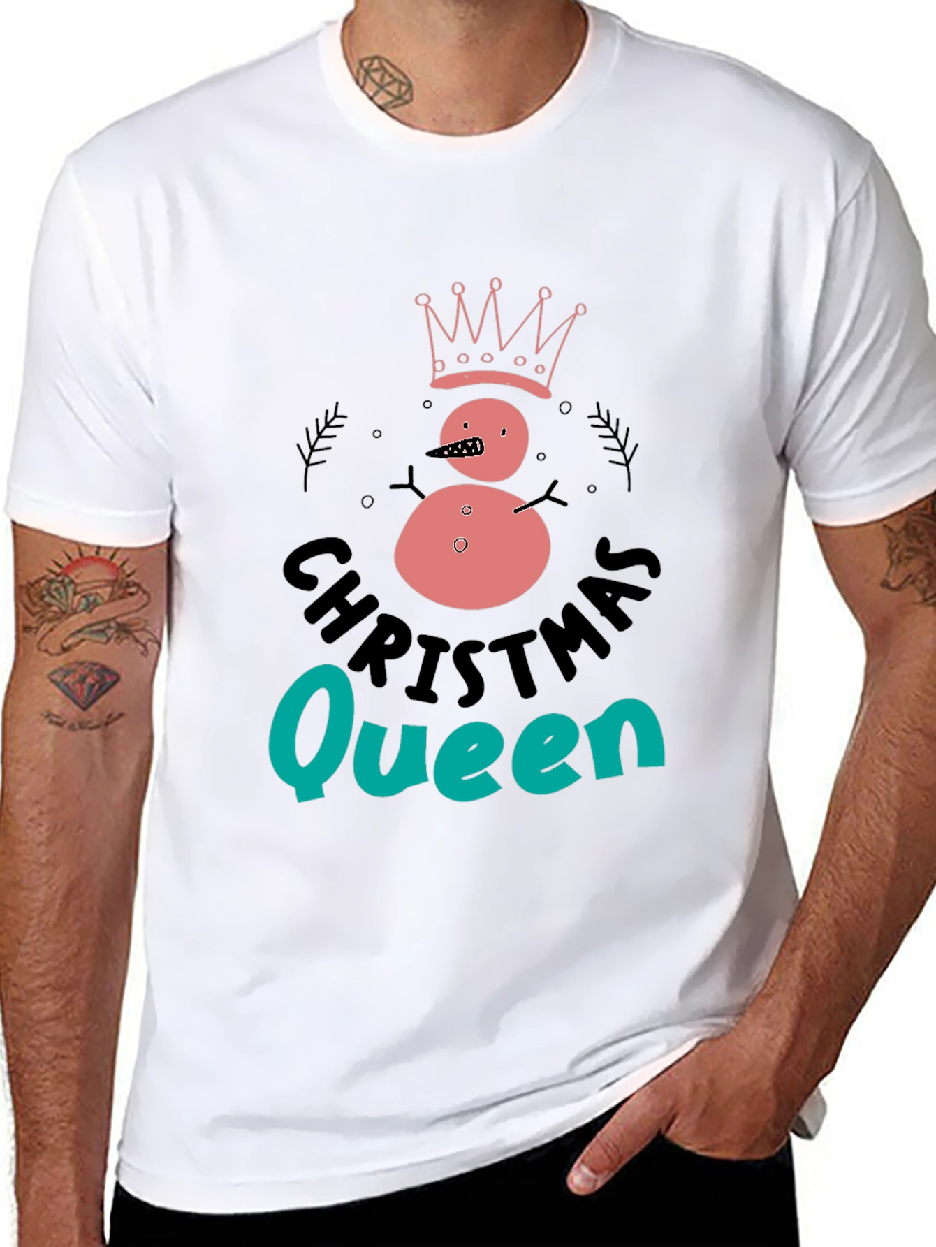 Christmas Queen Snowman T-Shirt