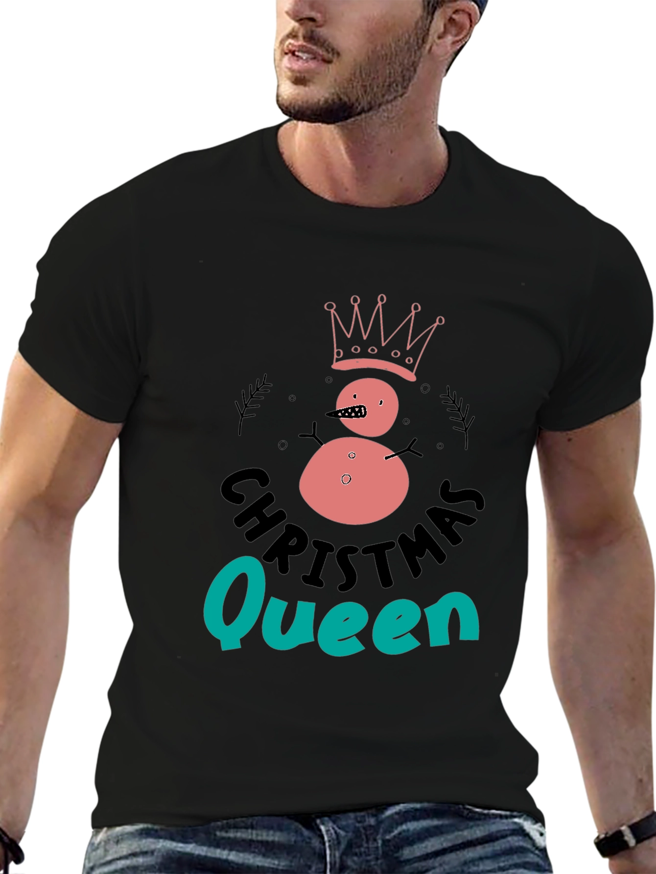 Christmas Queen Snowman T-Shirt