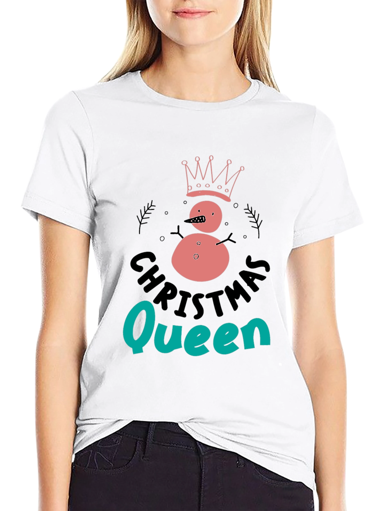 Christmas Queen Snowman T-Shirt