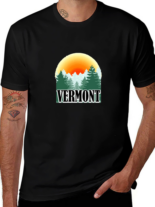 Vermont Forest Graphic Tee - Outdoor Adventure Shirt