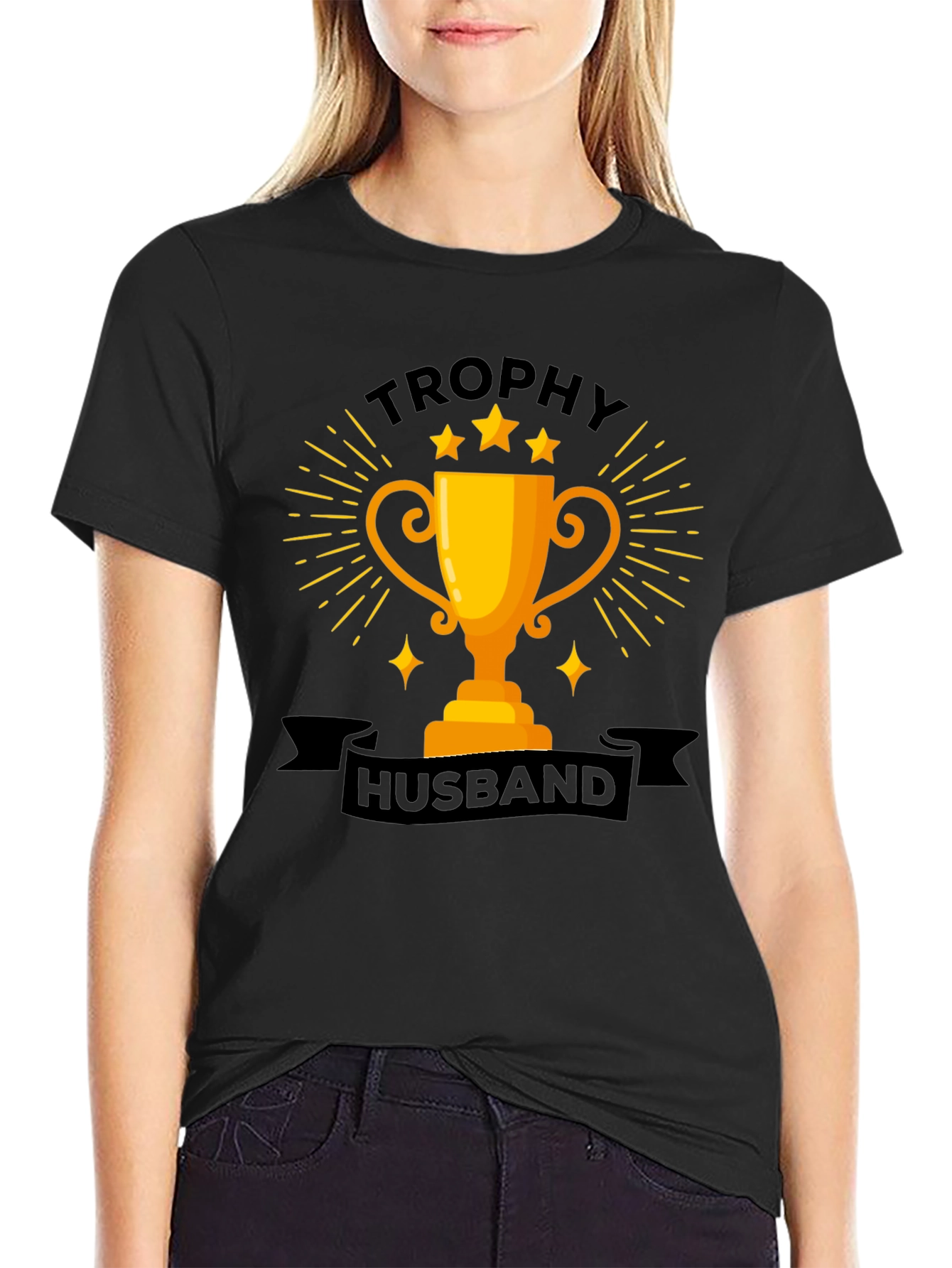 Trophy Husband Graphic Tee - Fun Husband Gift