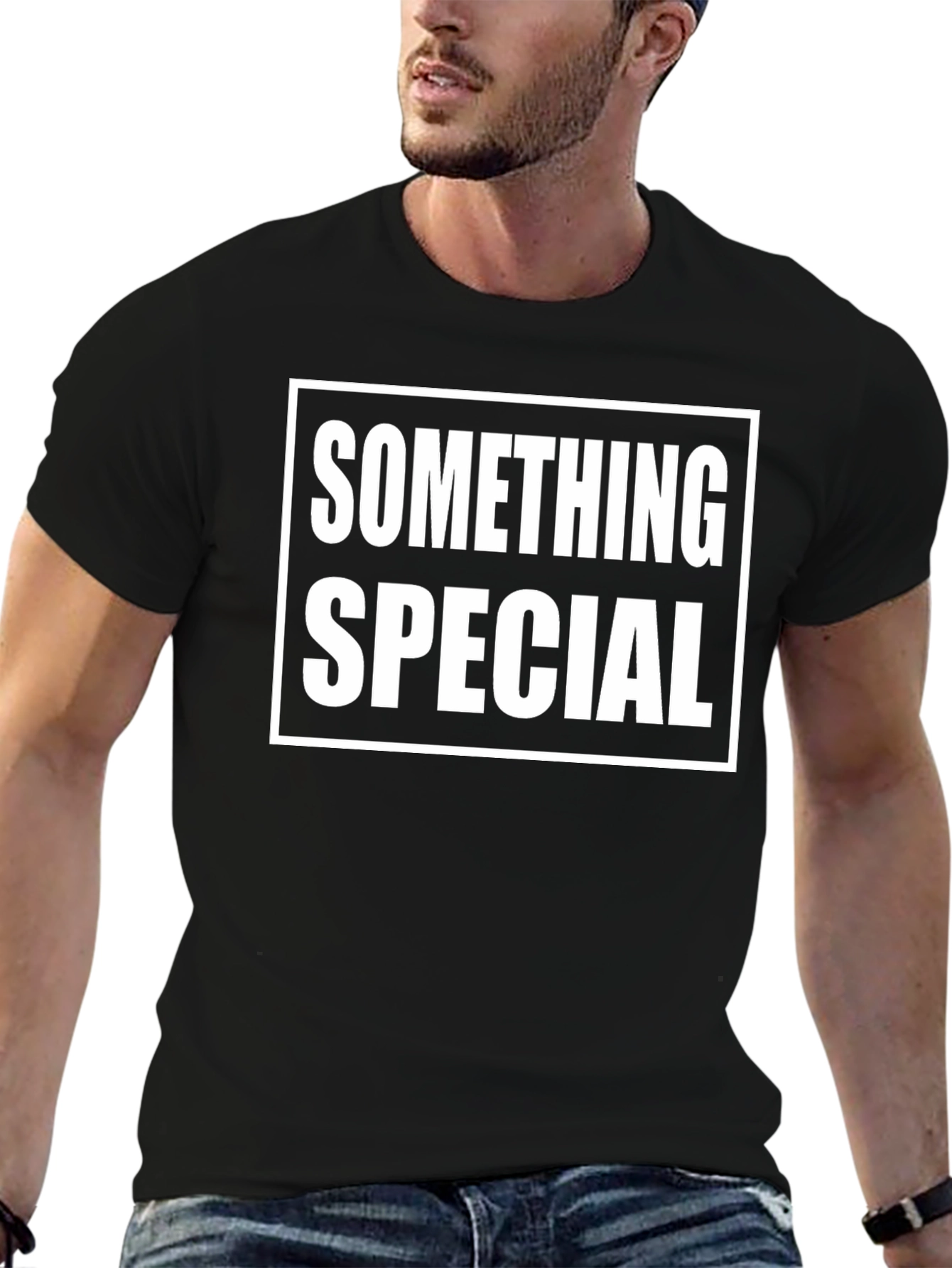 Something Special Graphic Tee - Black Cotton Comfort