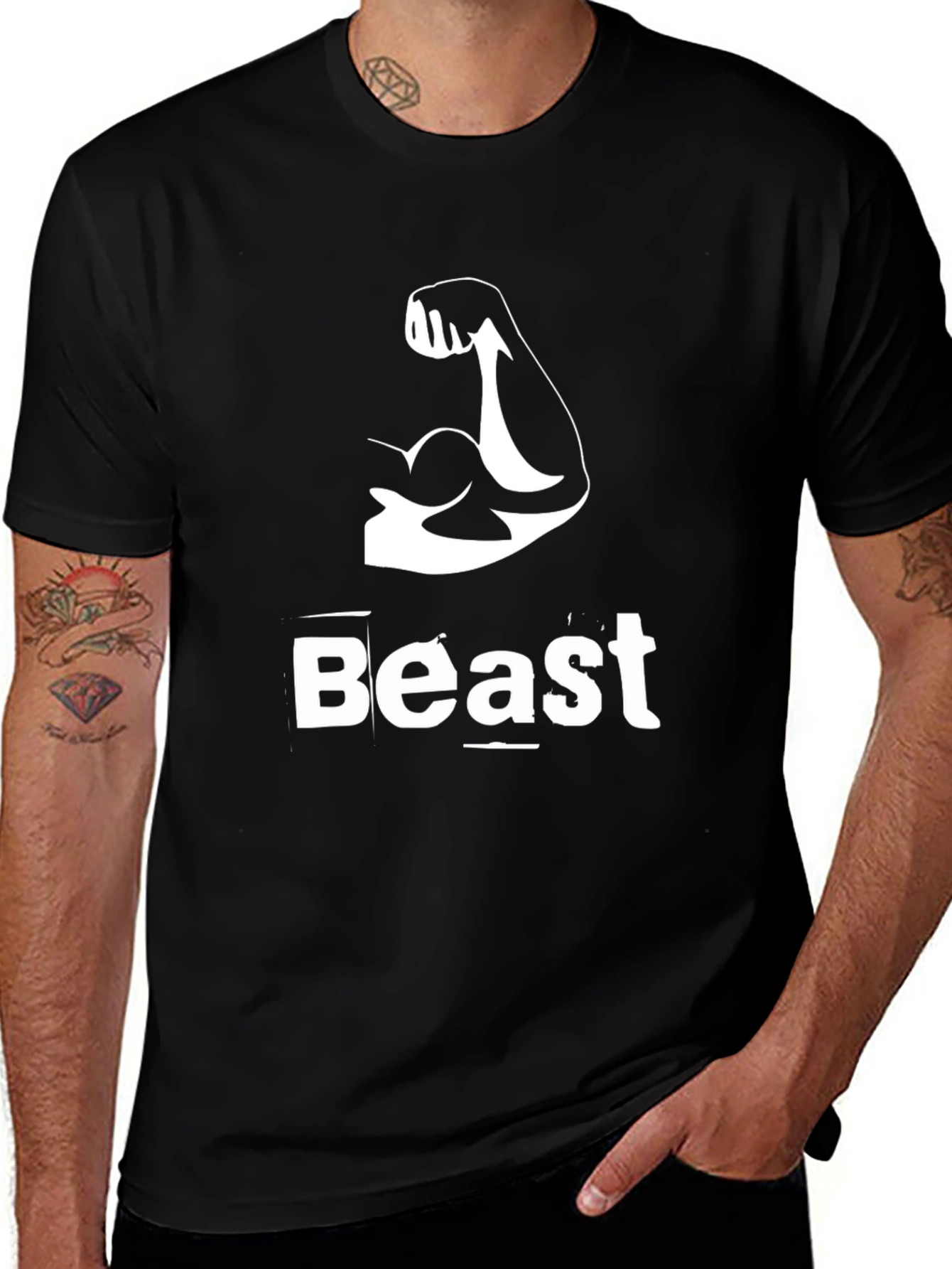 Beast Mode Bodybuilding Graphic T-Shirt