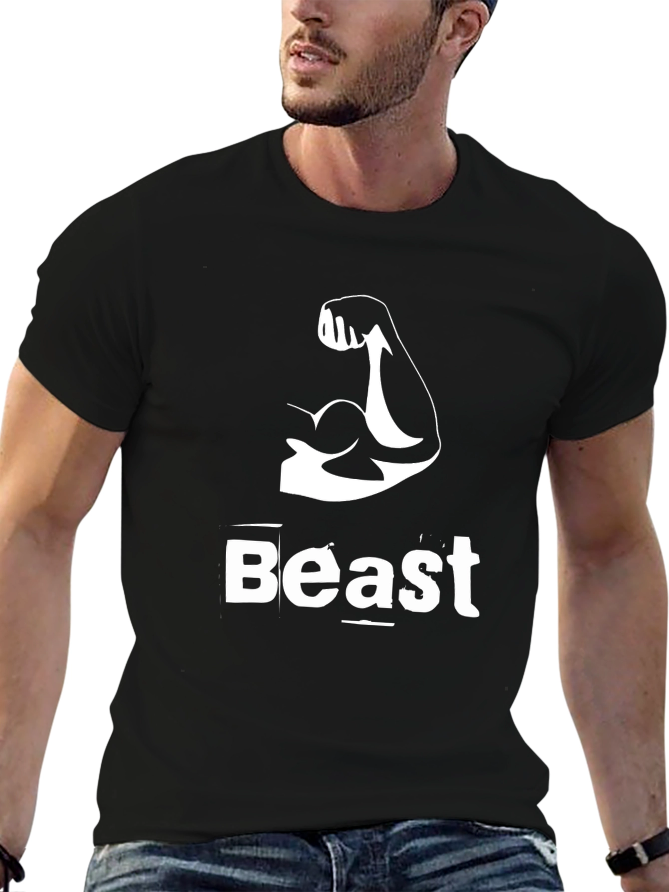 Beast Mode Bodybuilding Graphic T-Shirt