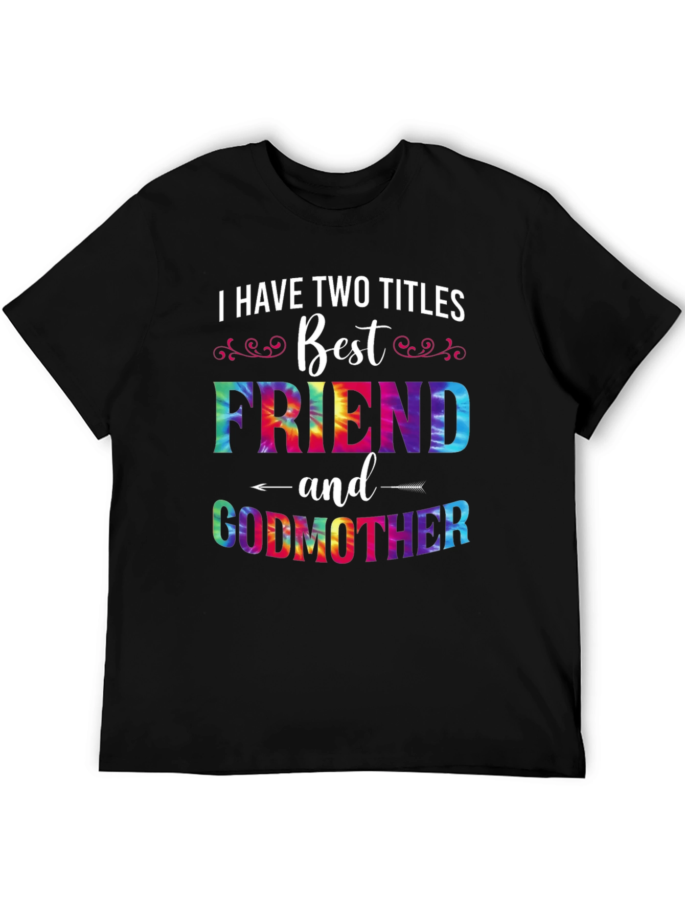 Best Friend Godmother Tie-Dye Graphic T-Shirt