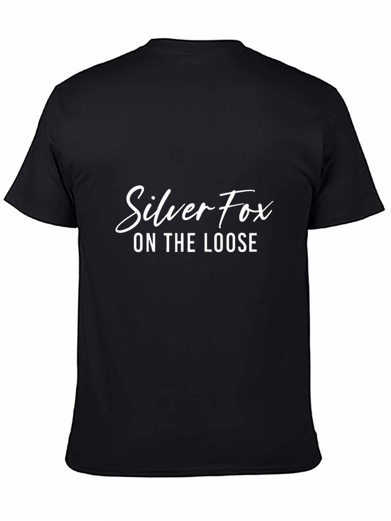 Silver Fox Graphic Tee - Mens Black T-Shirt