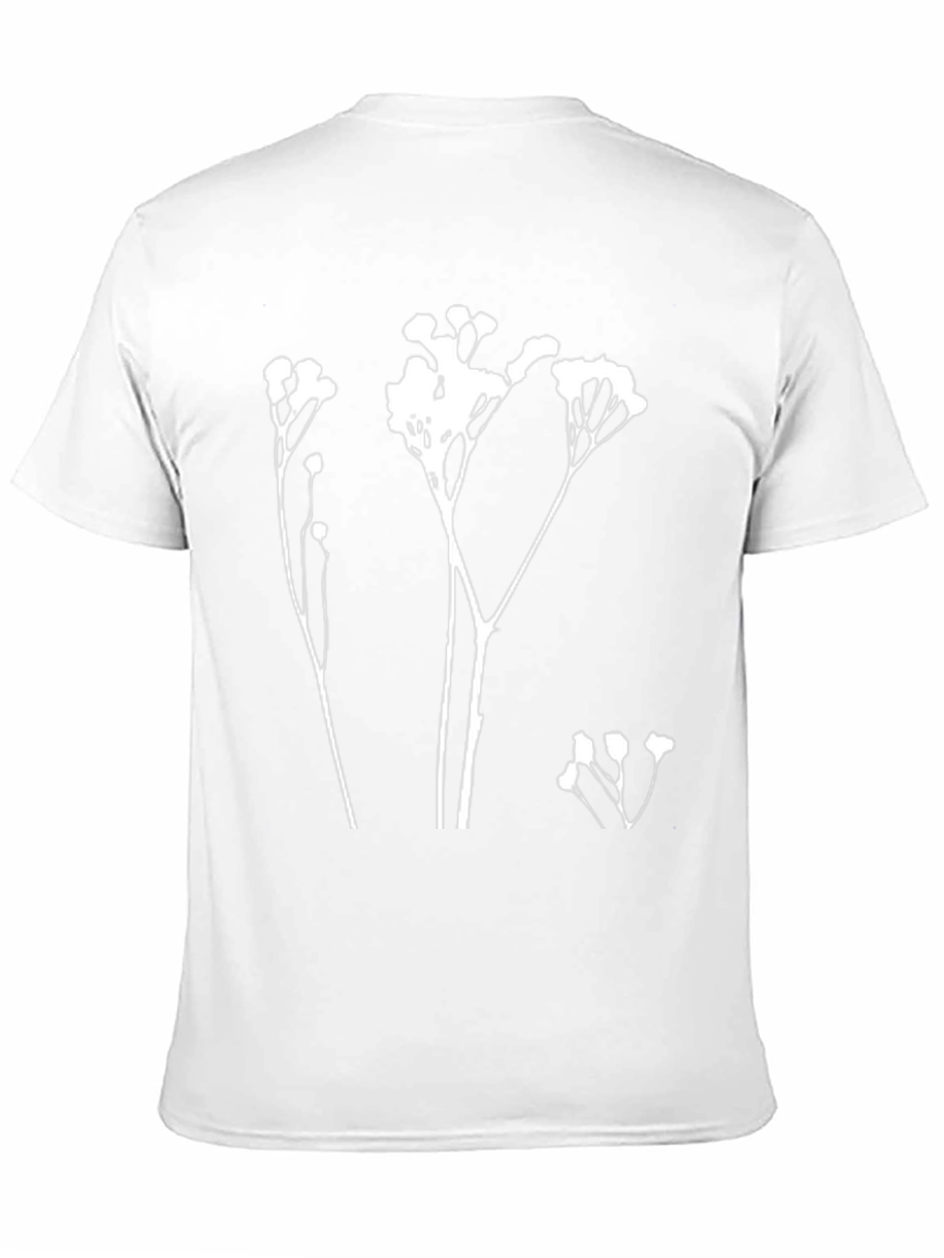 Botanical Print Black T-Shirt