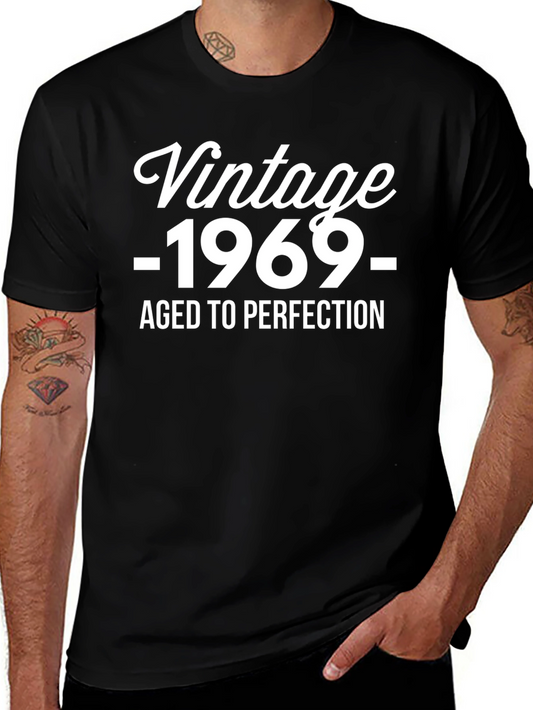 Vintage 1969 Aged to Perfection Black T-Shirt
