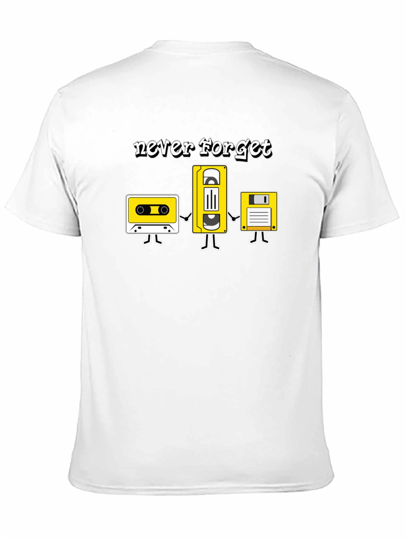 Retro Media Never Forget Graphic T-Shirt