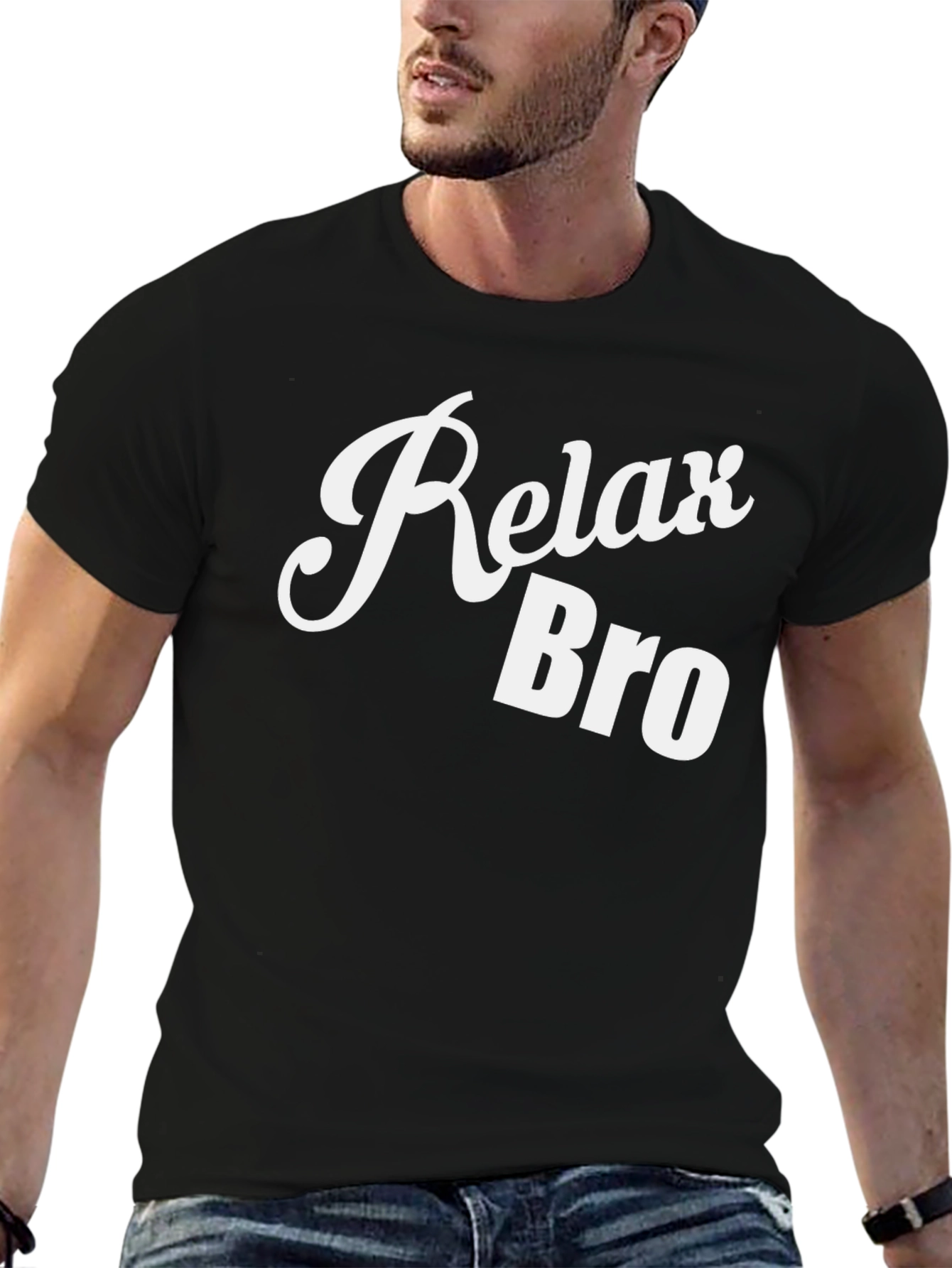 Relax Bro Graphic T-Shirt - Casual Comfort Tee