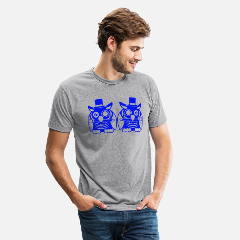 2 owls top hat monocle glasses rich two men team