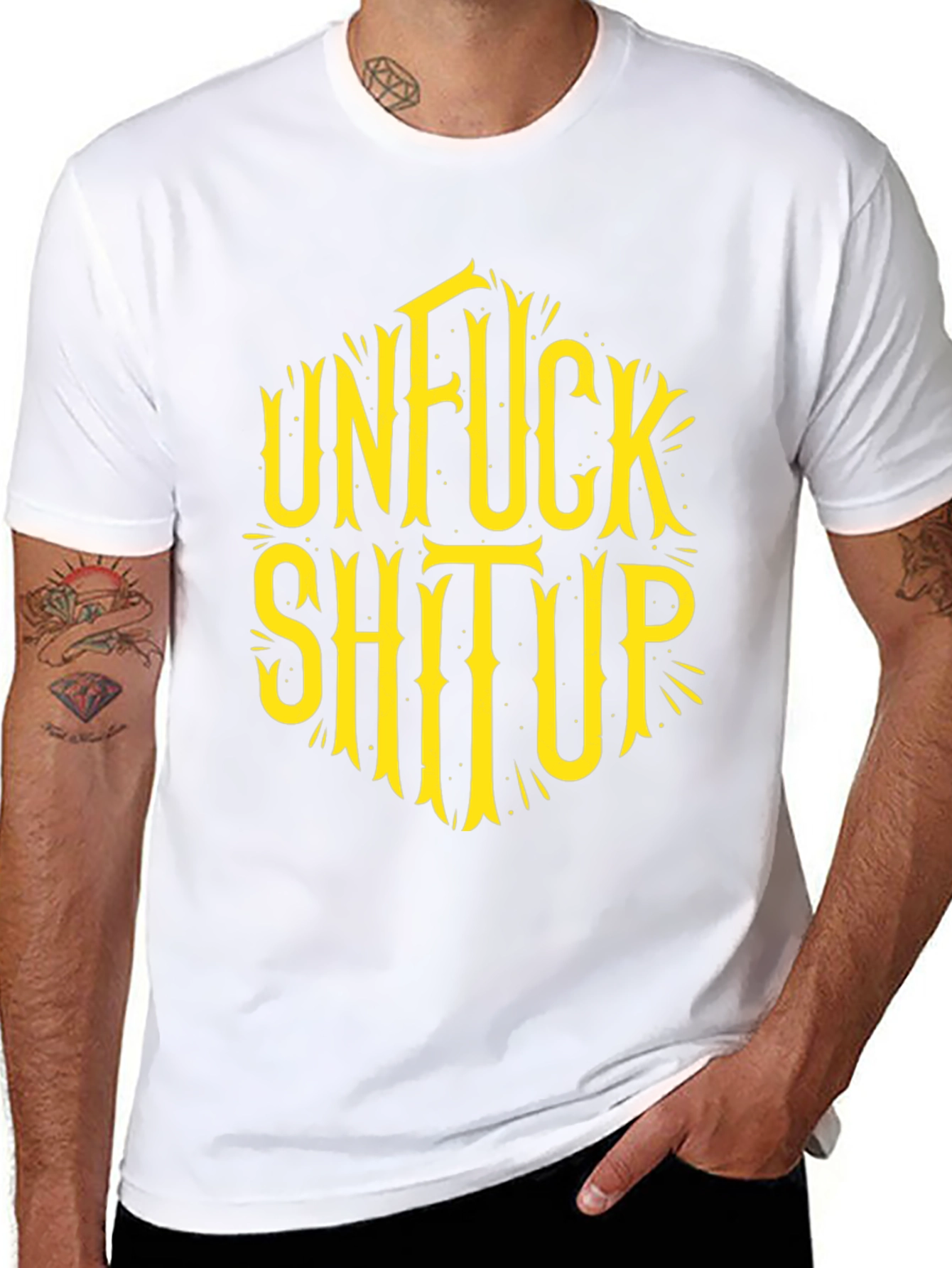 Unfuck Shit Up Graphic Tee - Black