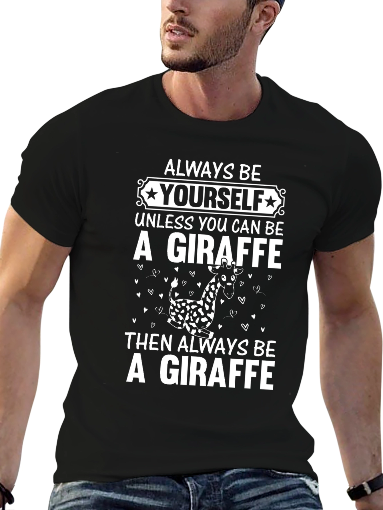 Always Be Yourself Giraffe Graphic Tee