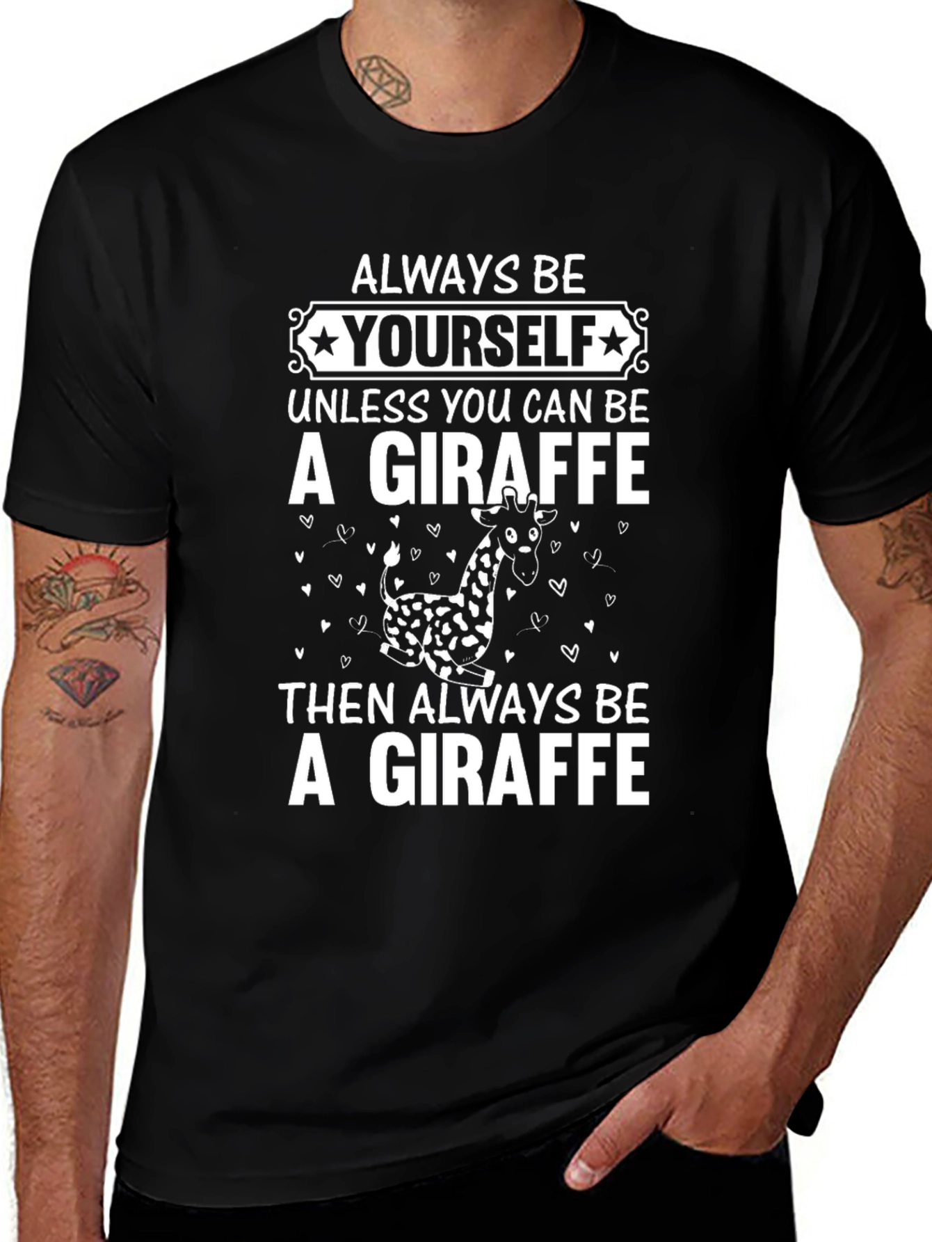Always Be Yourself Giraffe Graphic Tee